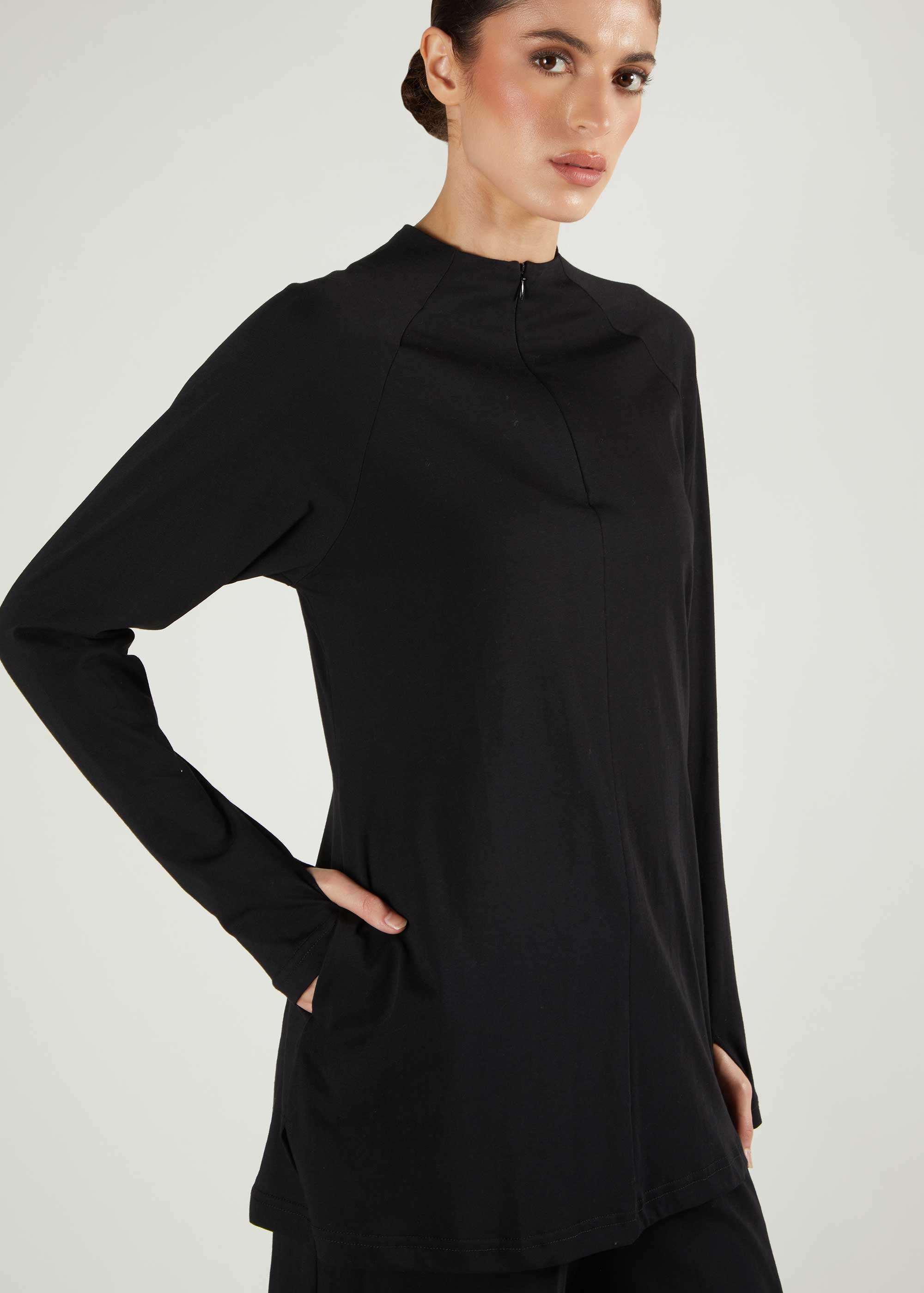 Active Co-Ord Set Black - Image 3