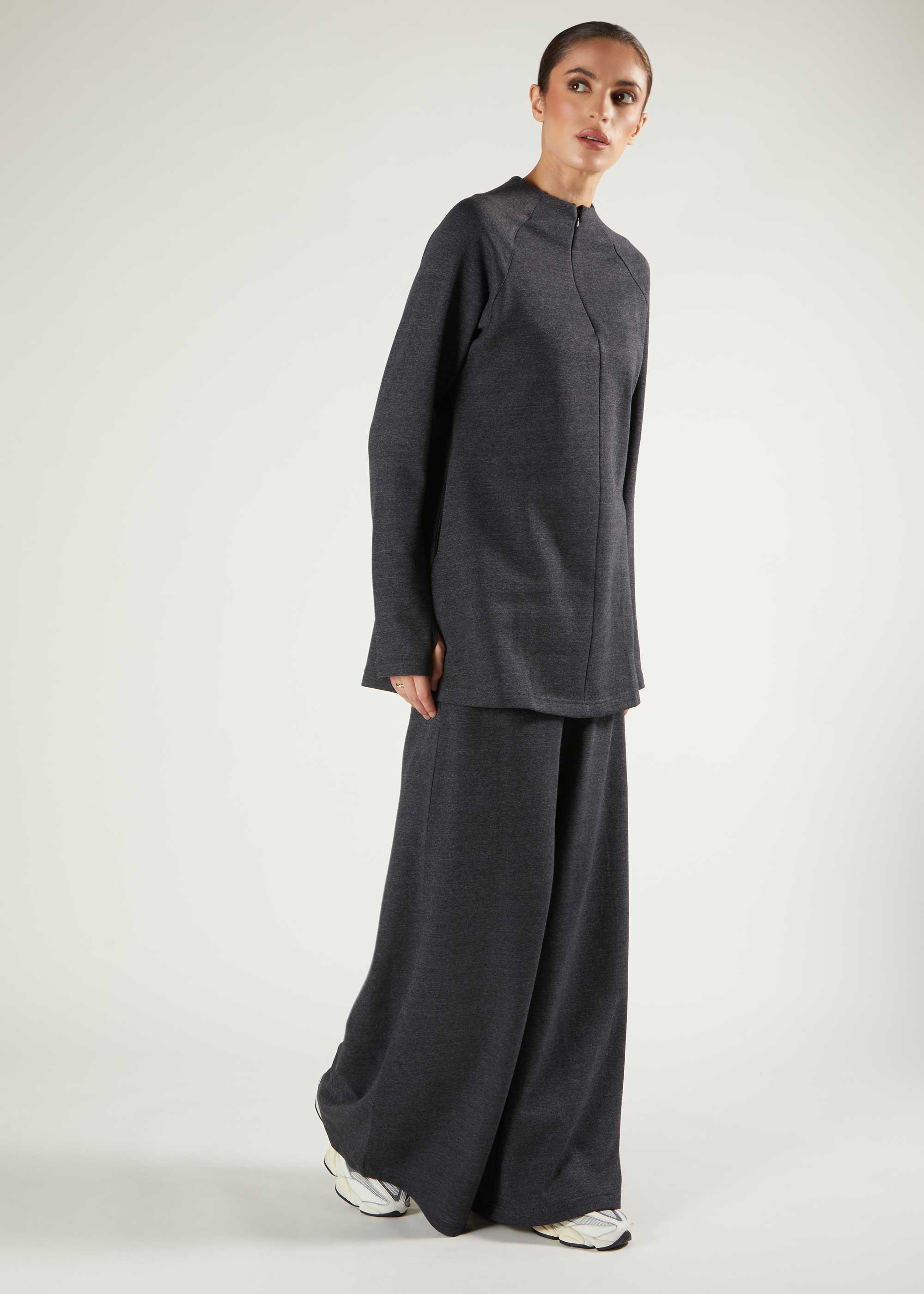 Active Co-ord Set Charcoal - Image 3