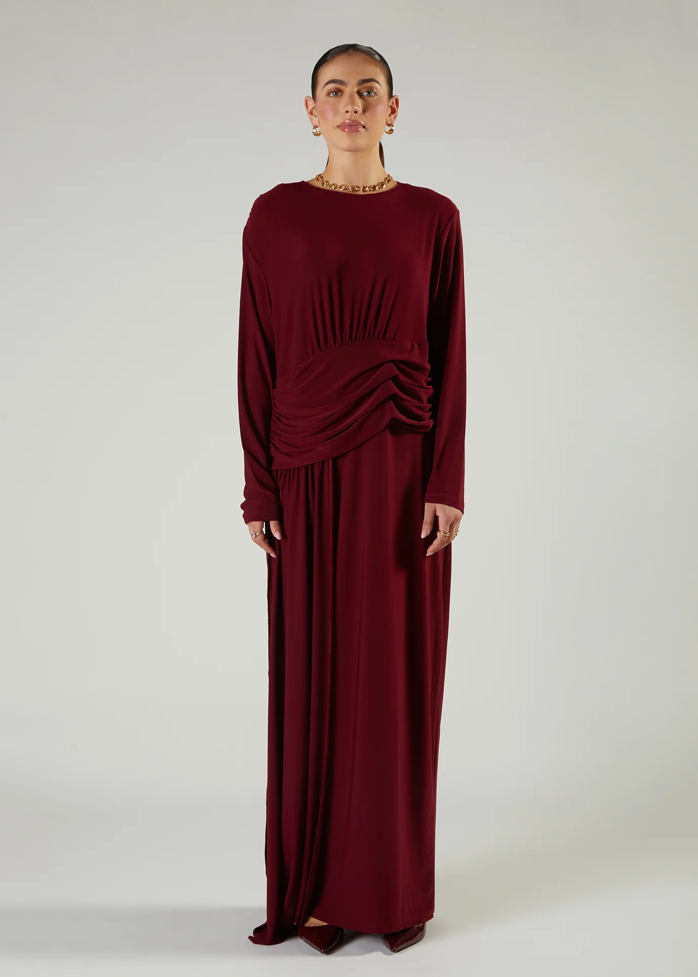 Alaia Maxi Burgundy - Image 2