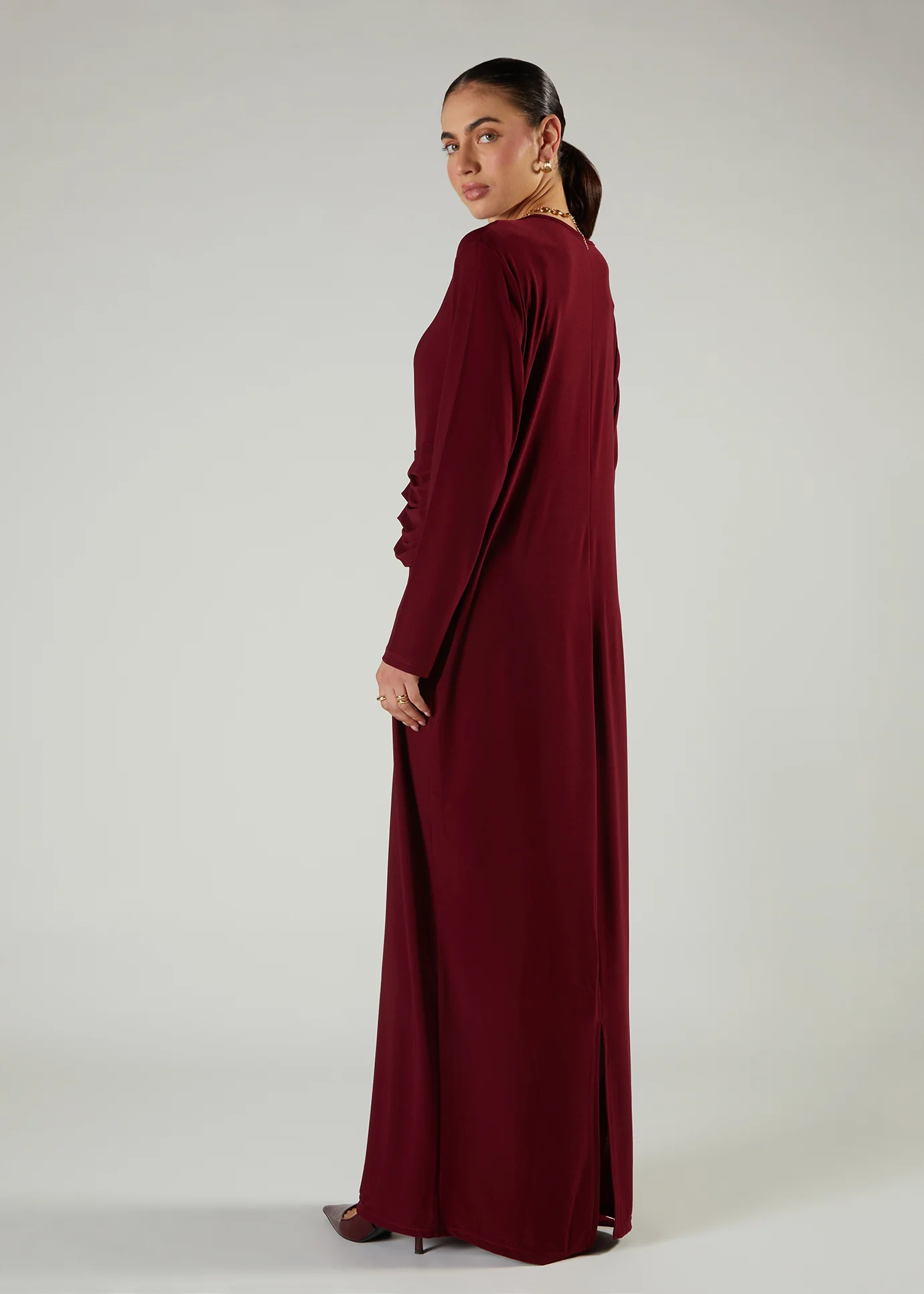 Alaia Maxi Burgundy - Image 3