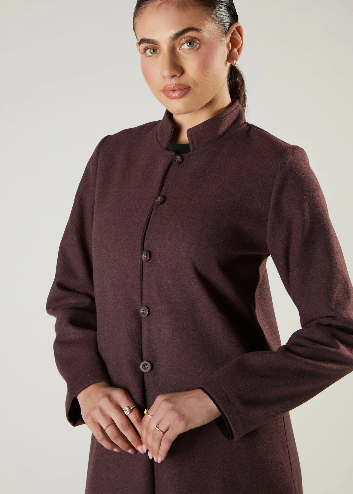 Amie Coat Plum - Image 4