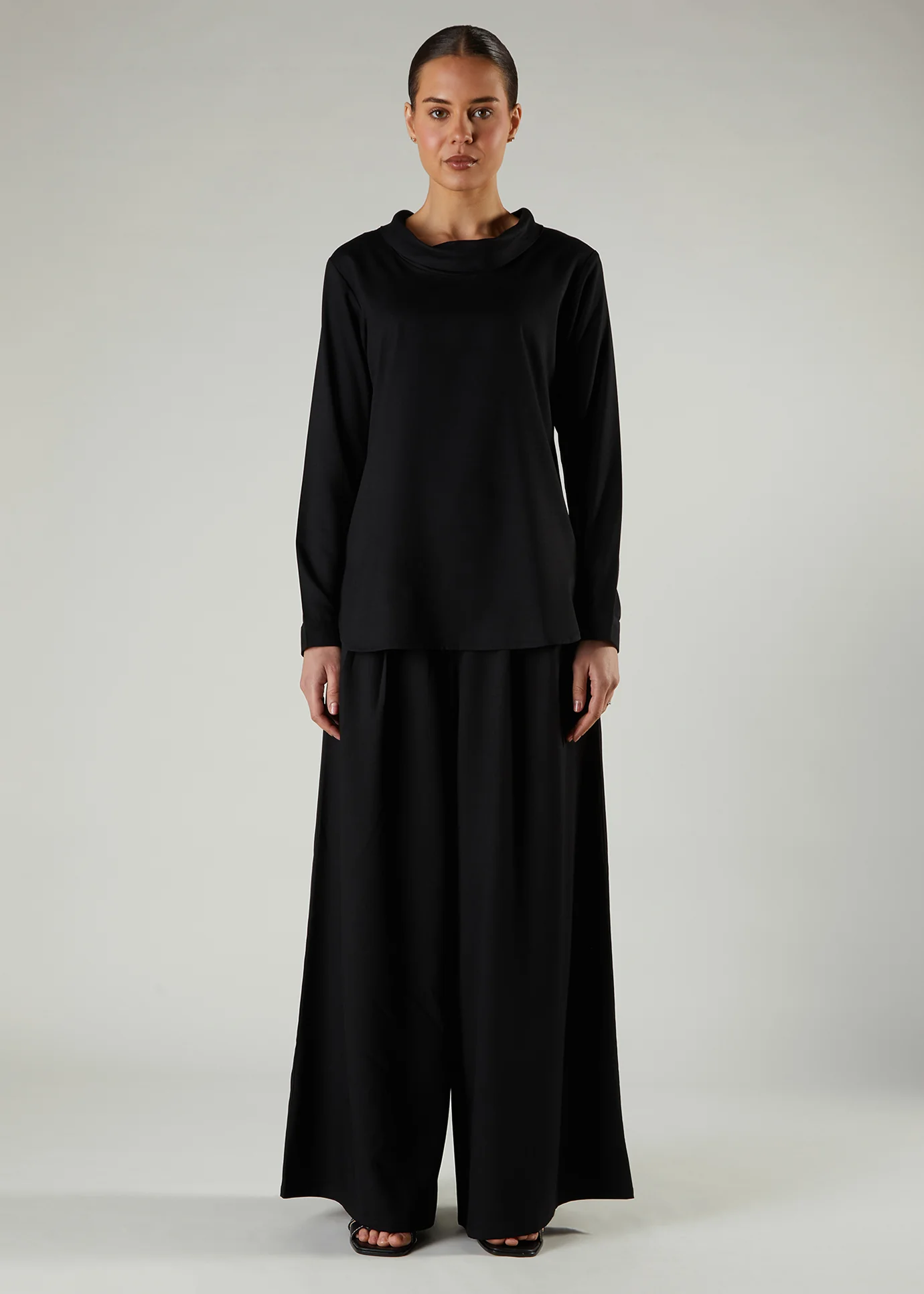 Black Twill Top