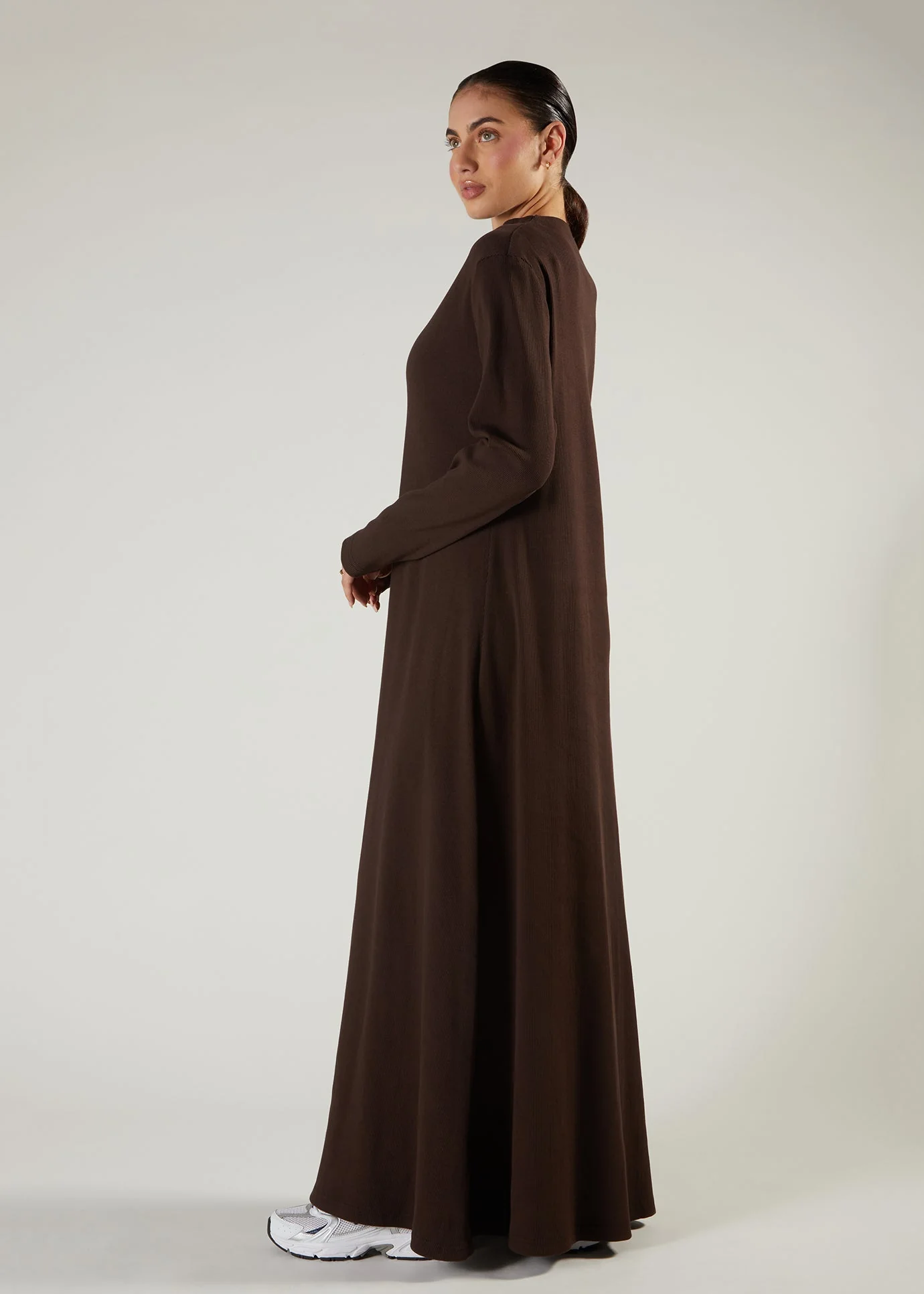 Boat Neck Maxi Brown - Image 3