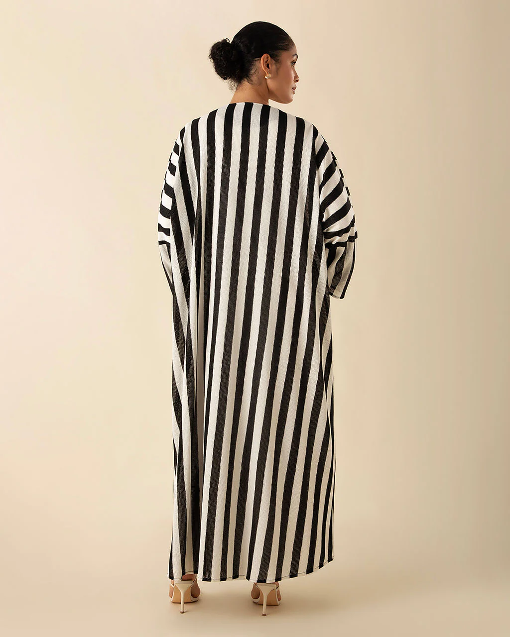 Bold Stripe Crochet Kimono - Image 3