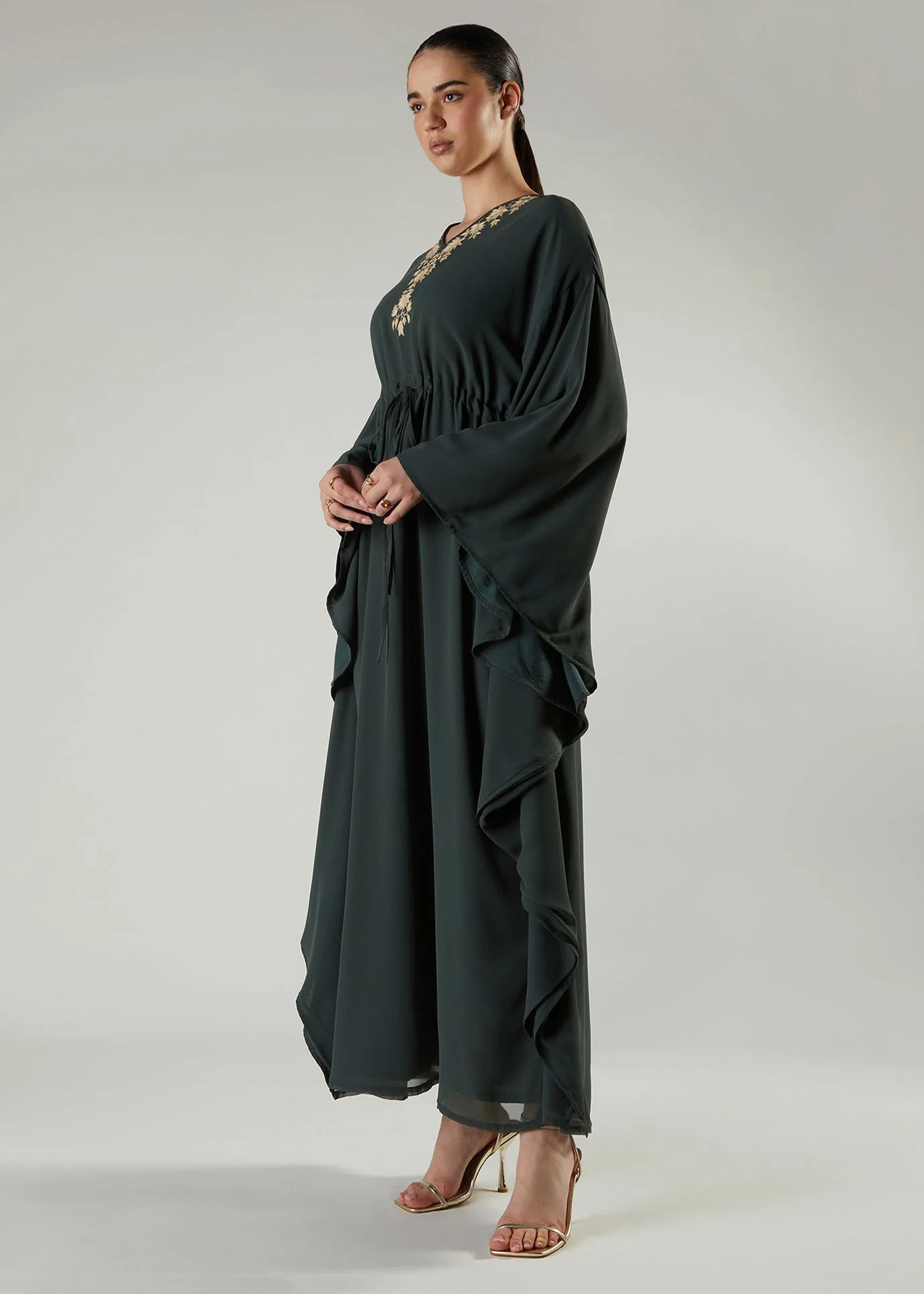 Cascade Kaftan Olive - Image 3