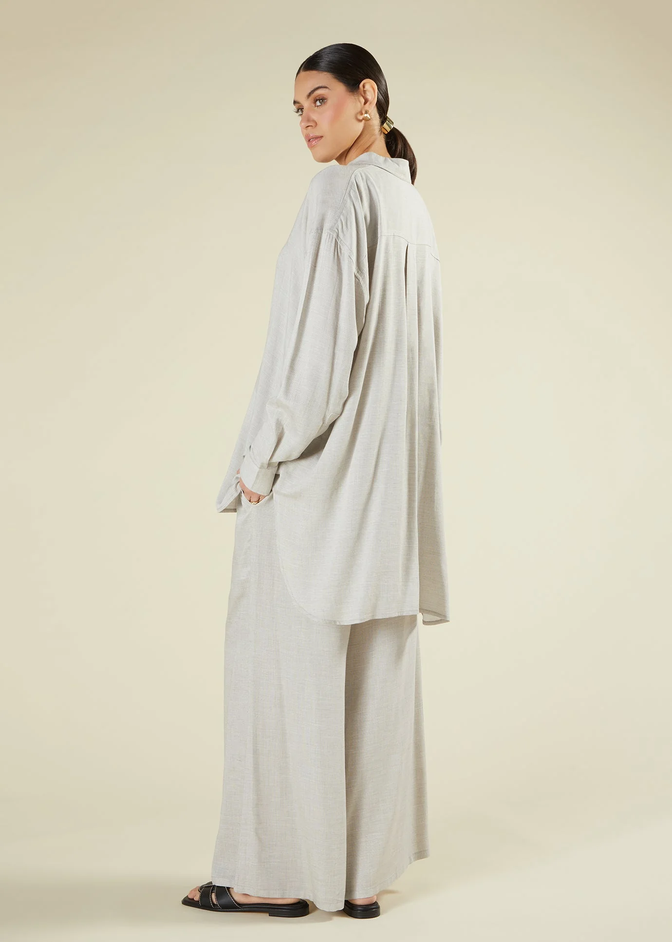 Cotton Co-Ord Set Grey - Image 6