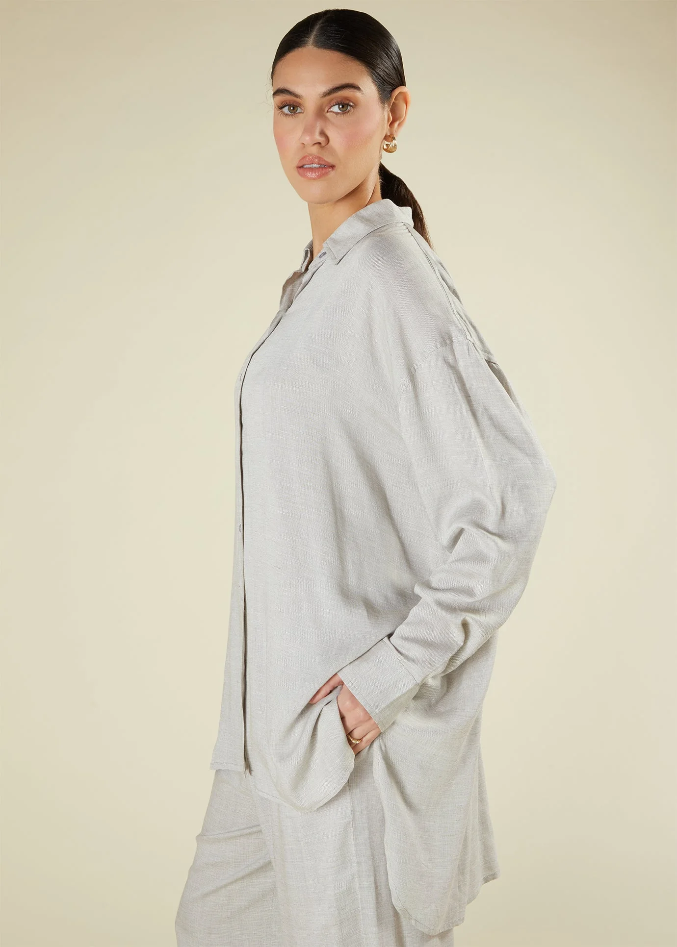 Cotton Co-Ord Set Grey - Image 7