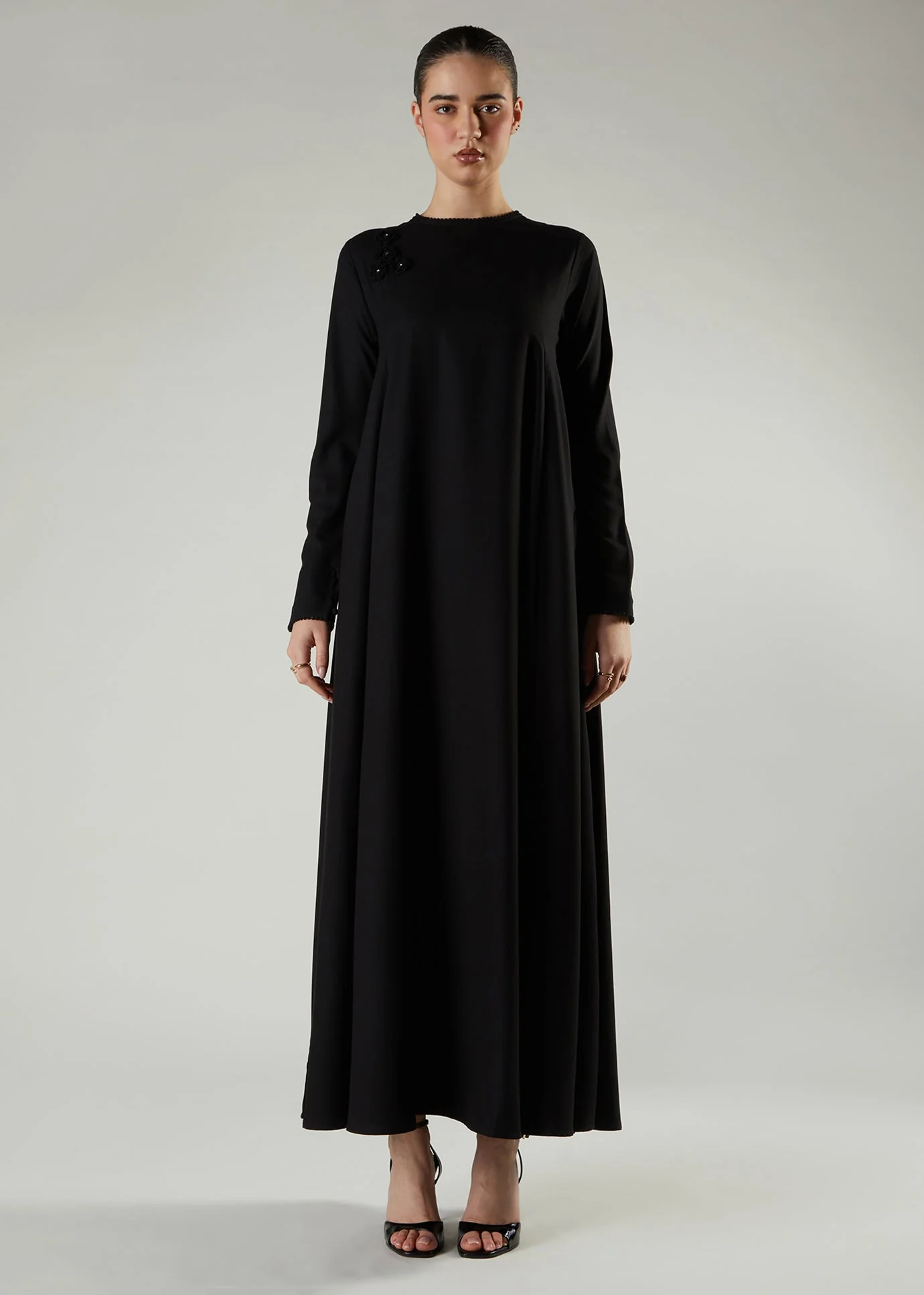 Crochet Flare Abaya