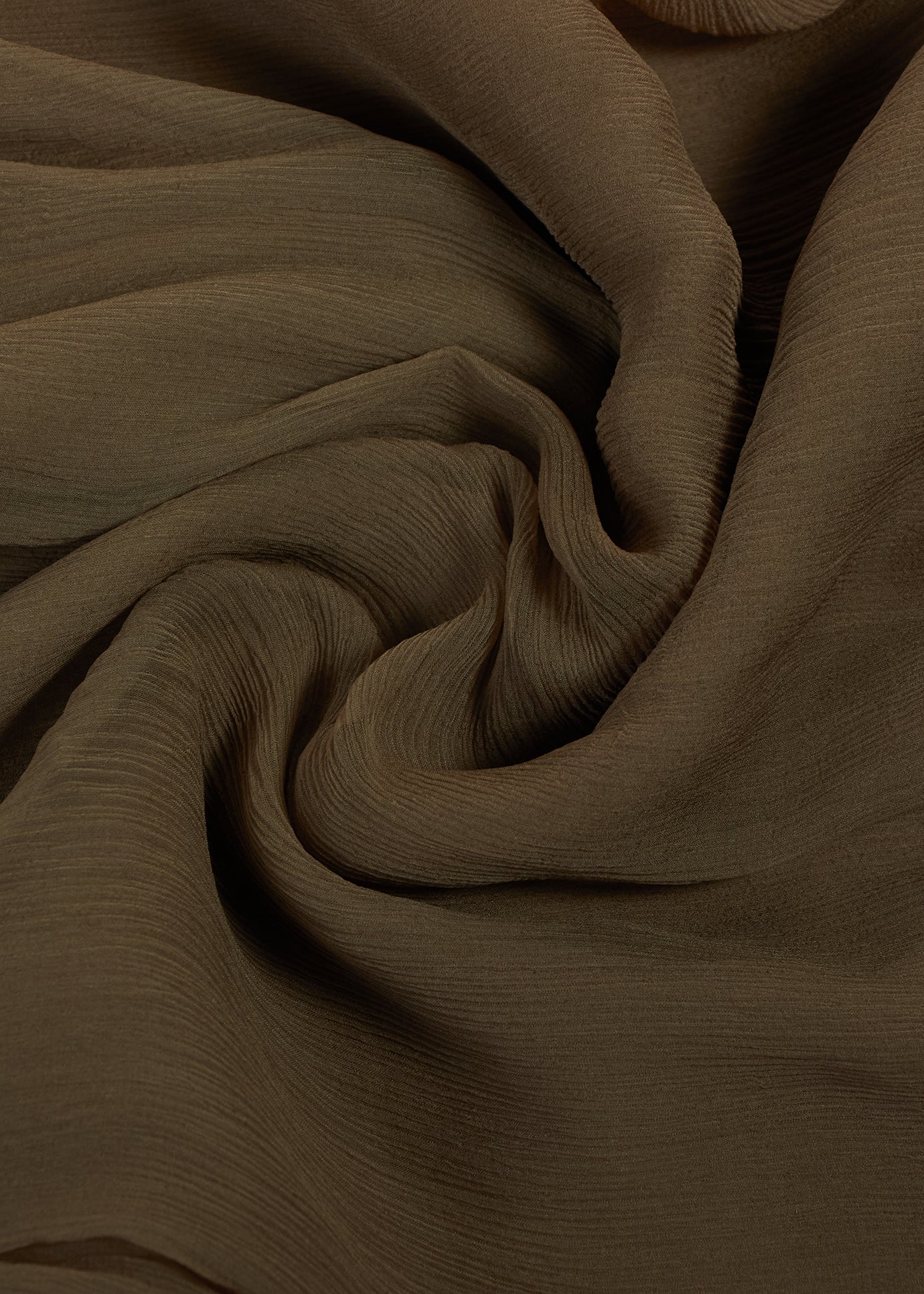 Cuban Coffee Chiffon Silk Hijab - Image 3