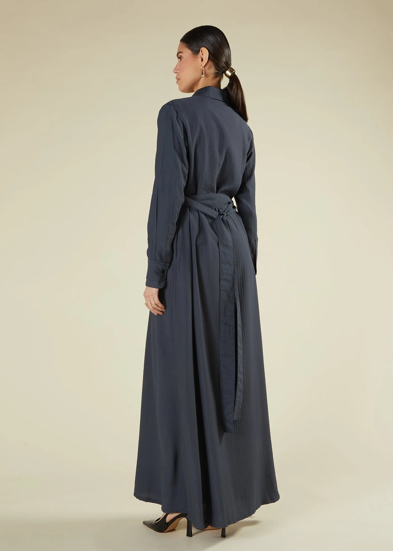 Double Collar Maxi Cobalt Blue - Image 3