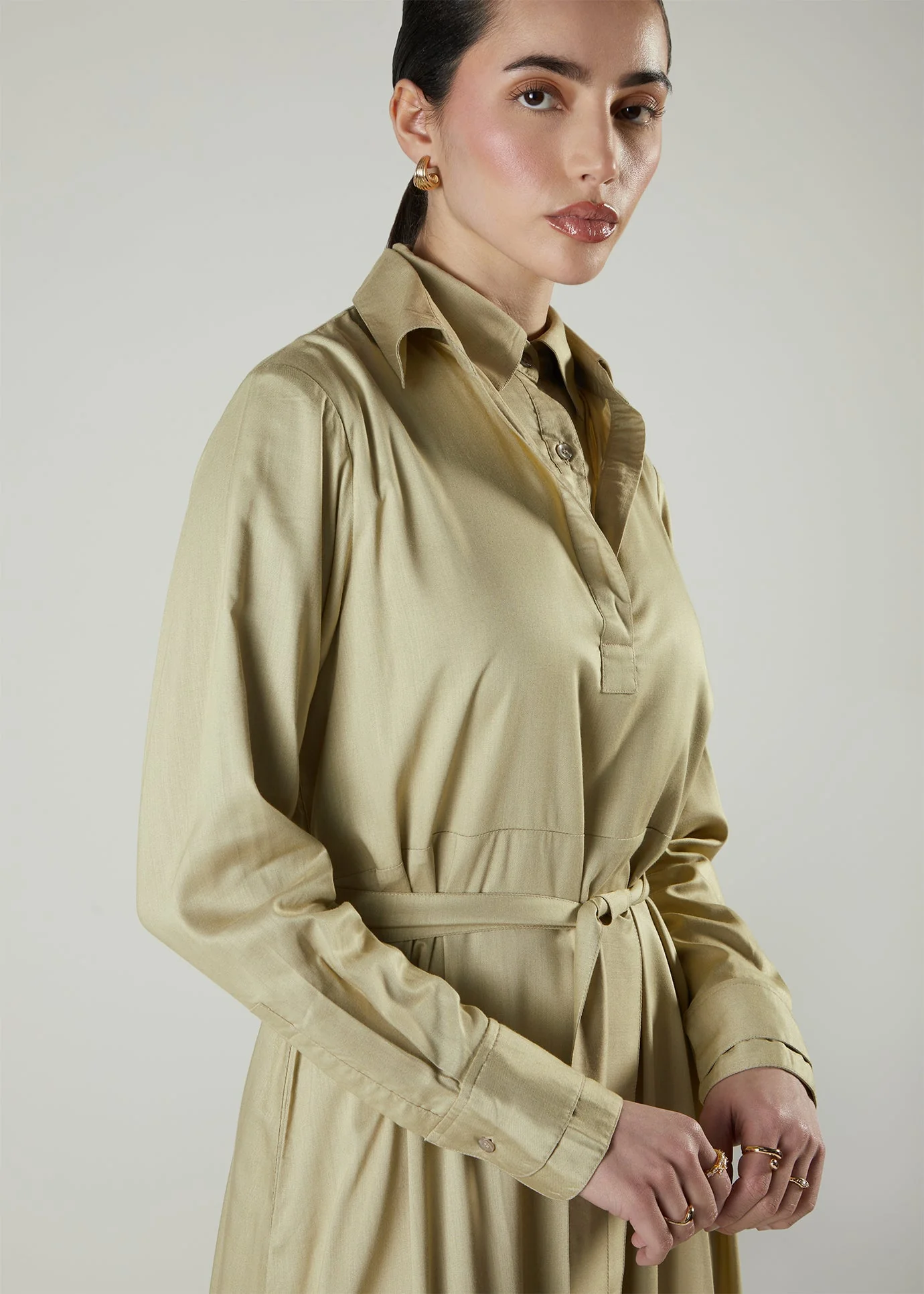 Double Collar Maxi Pewter - Image 4