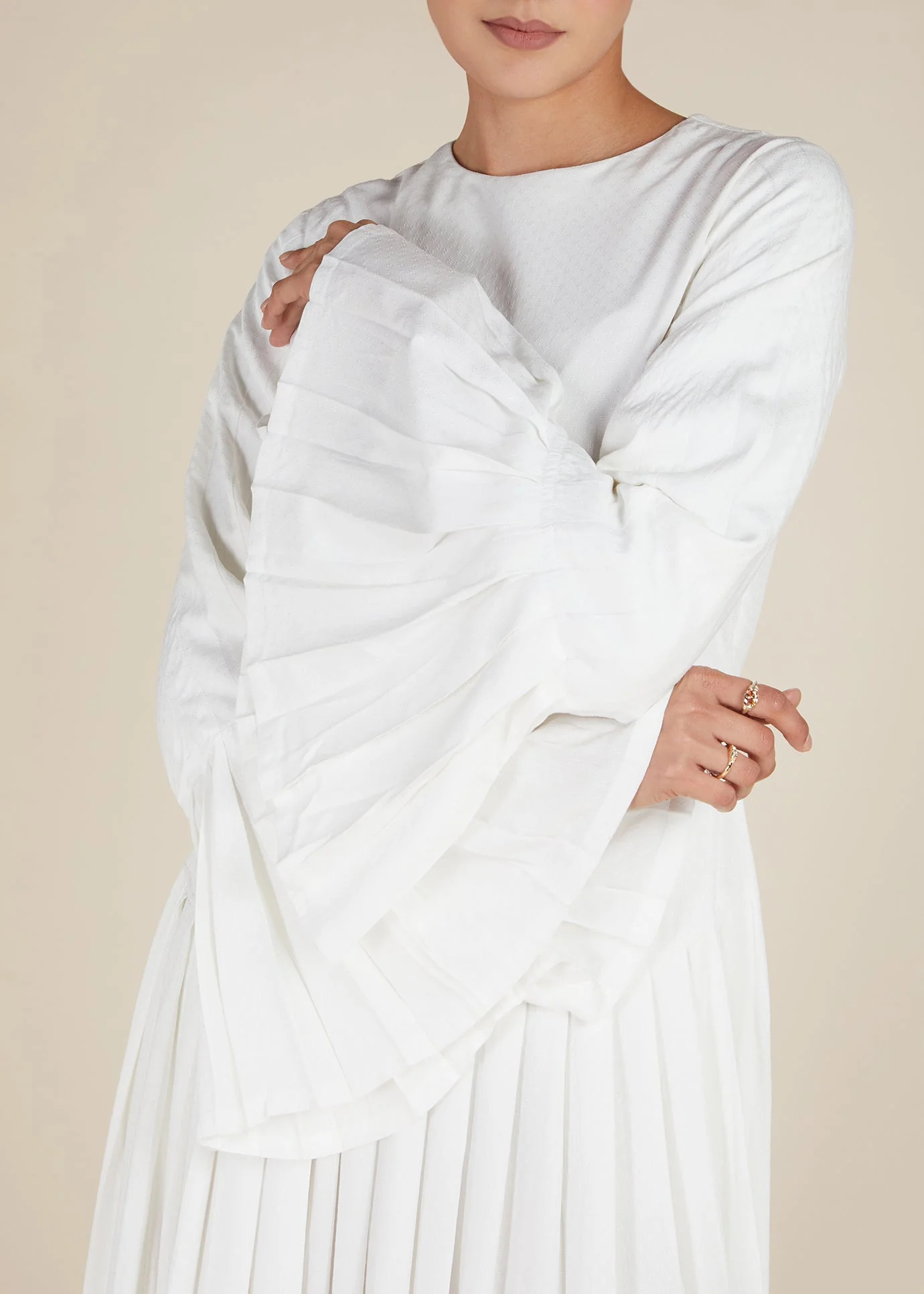 Fan Sleeve Maxi White - Final Sale - Image 12
