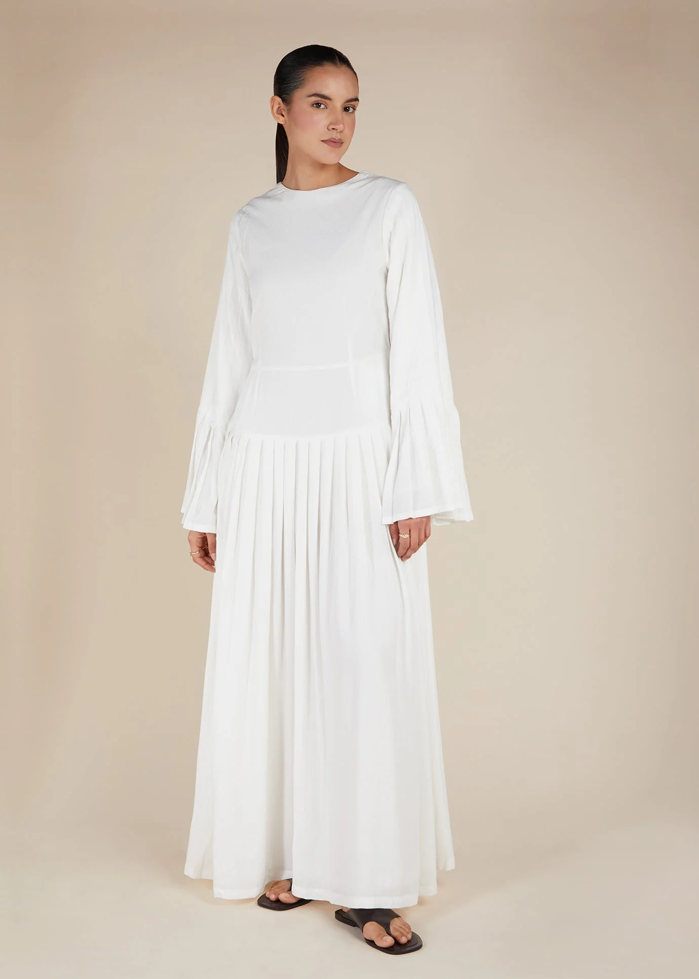Fan Sleeve Maxi White - Final Sale - Image 8