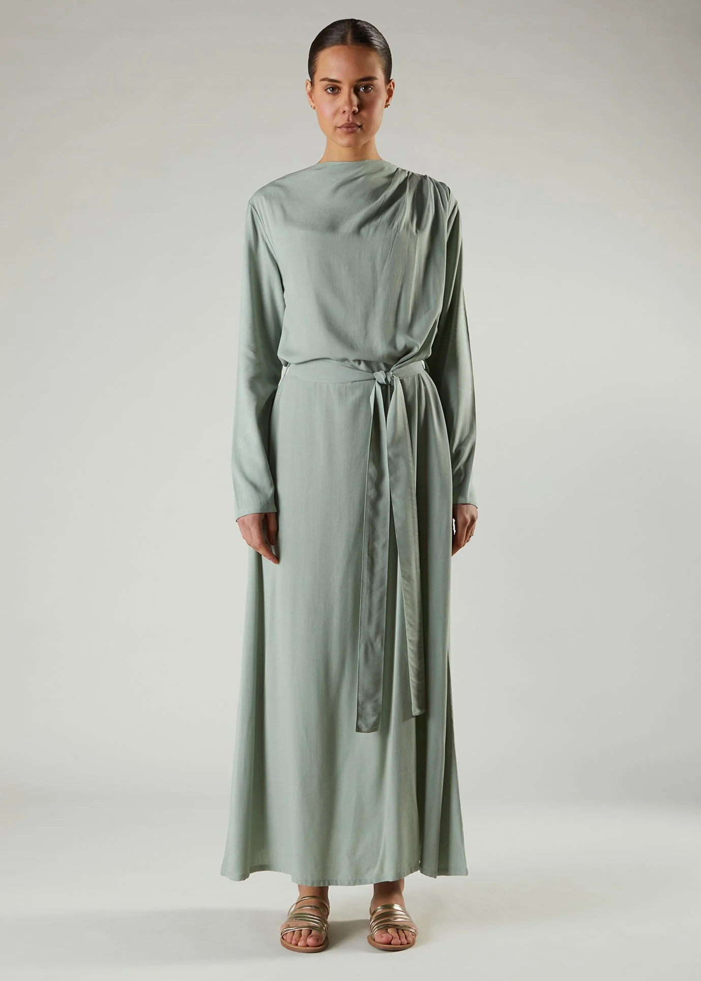 Green Tea Cowl Abaya