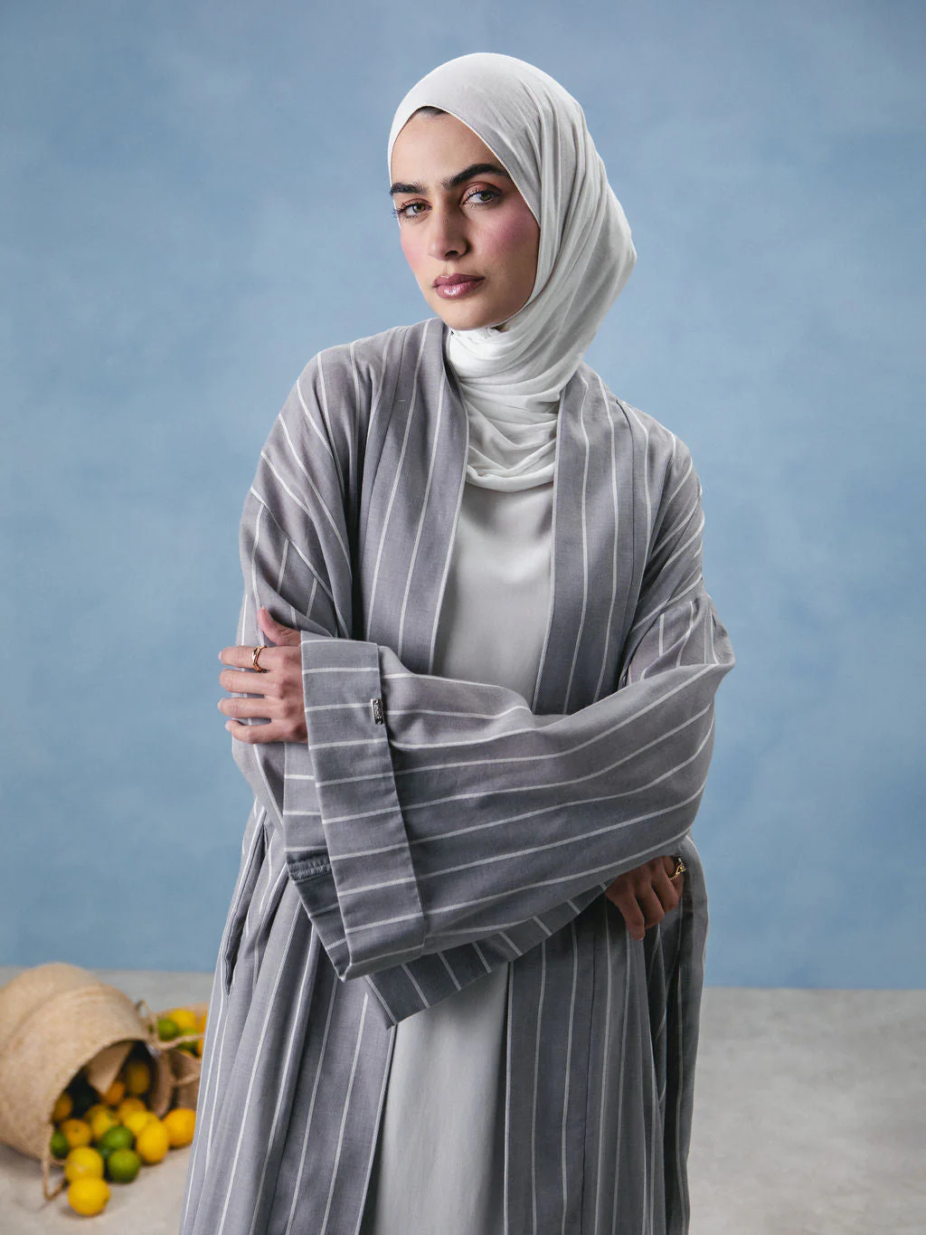 Grey & White Kimono - Image 2