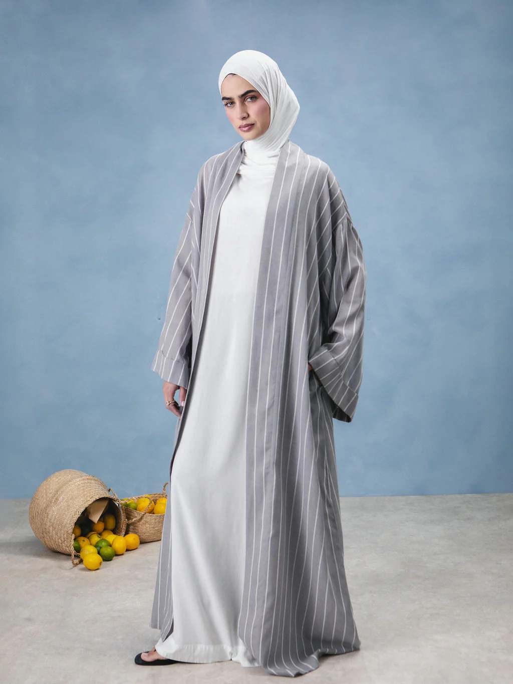 Grey & White Kimono - Image 7
