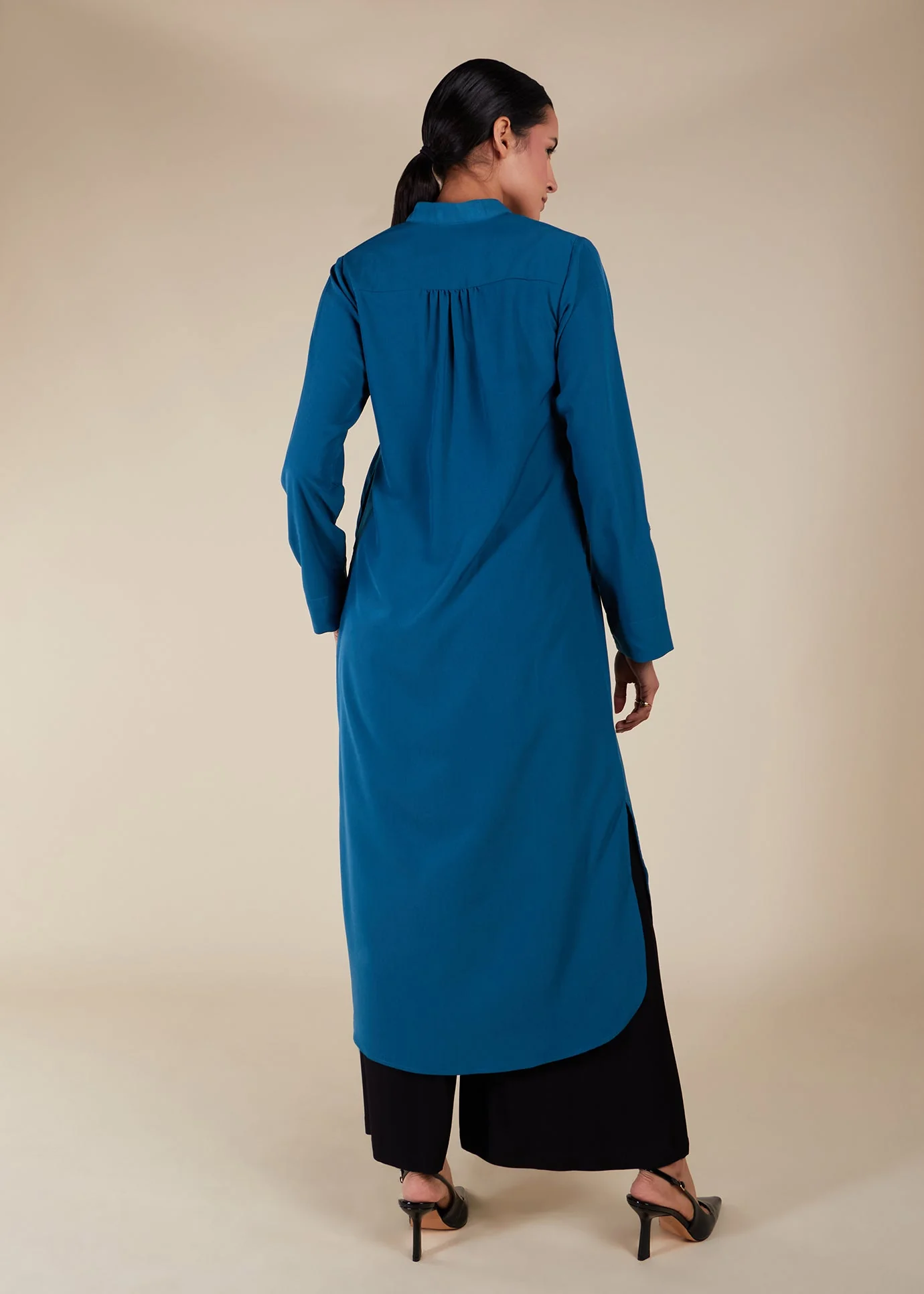 High Neck Midi Blue - Final Sale - Image 2