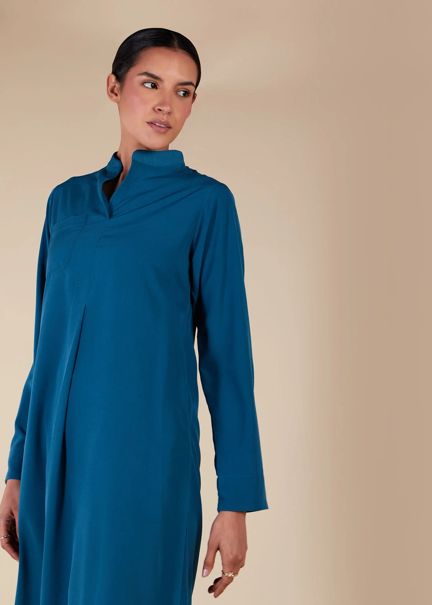 High Neck Midi Blue - Final Sale - Image 3