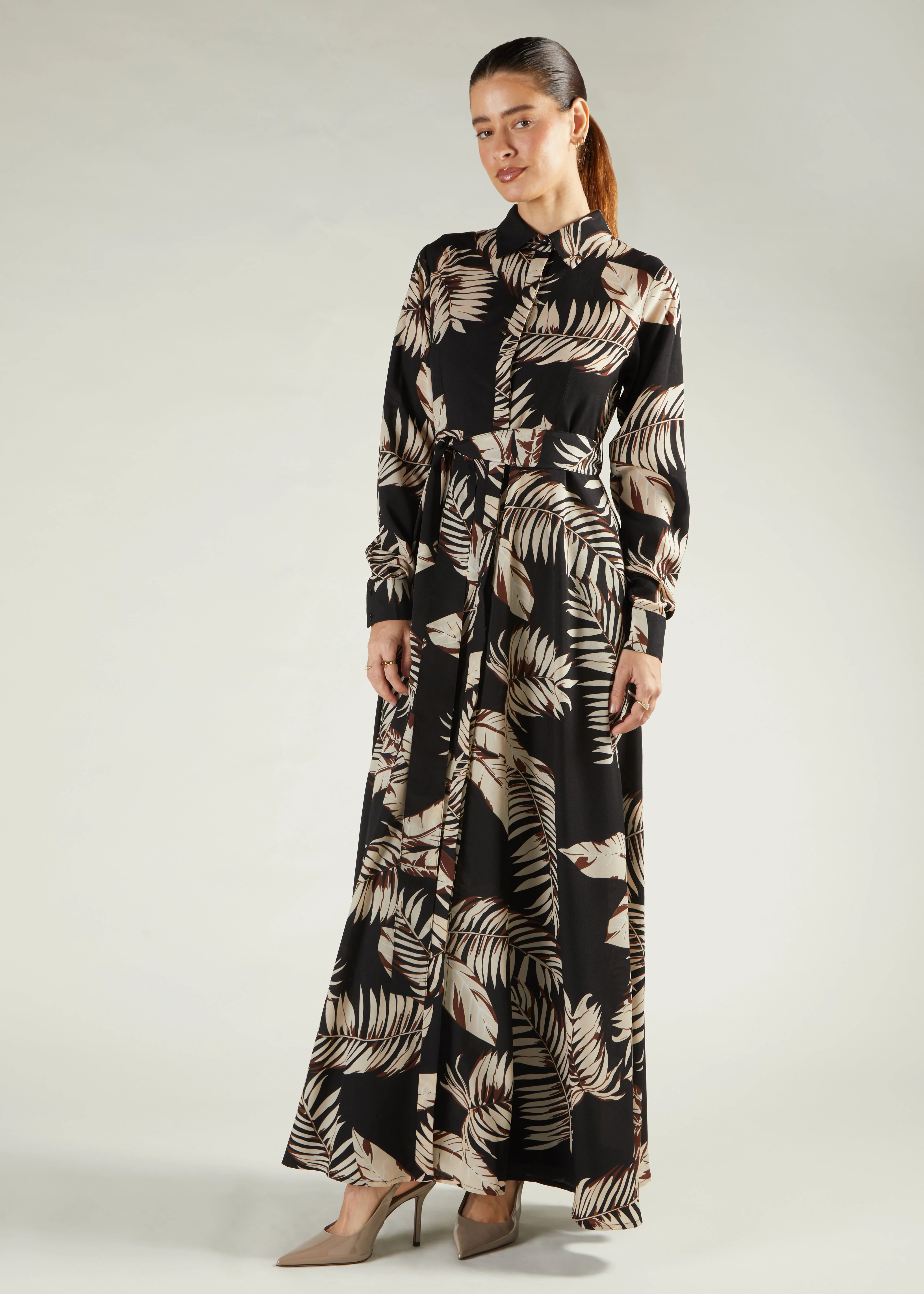 Leaf Print Maxi - Image 2