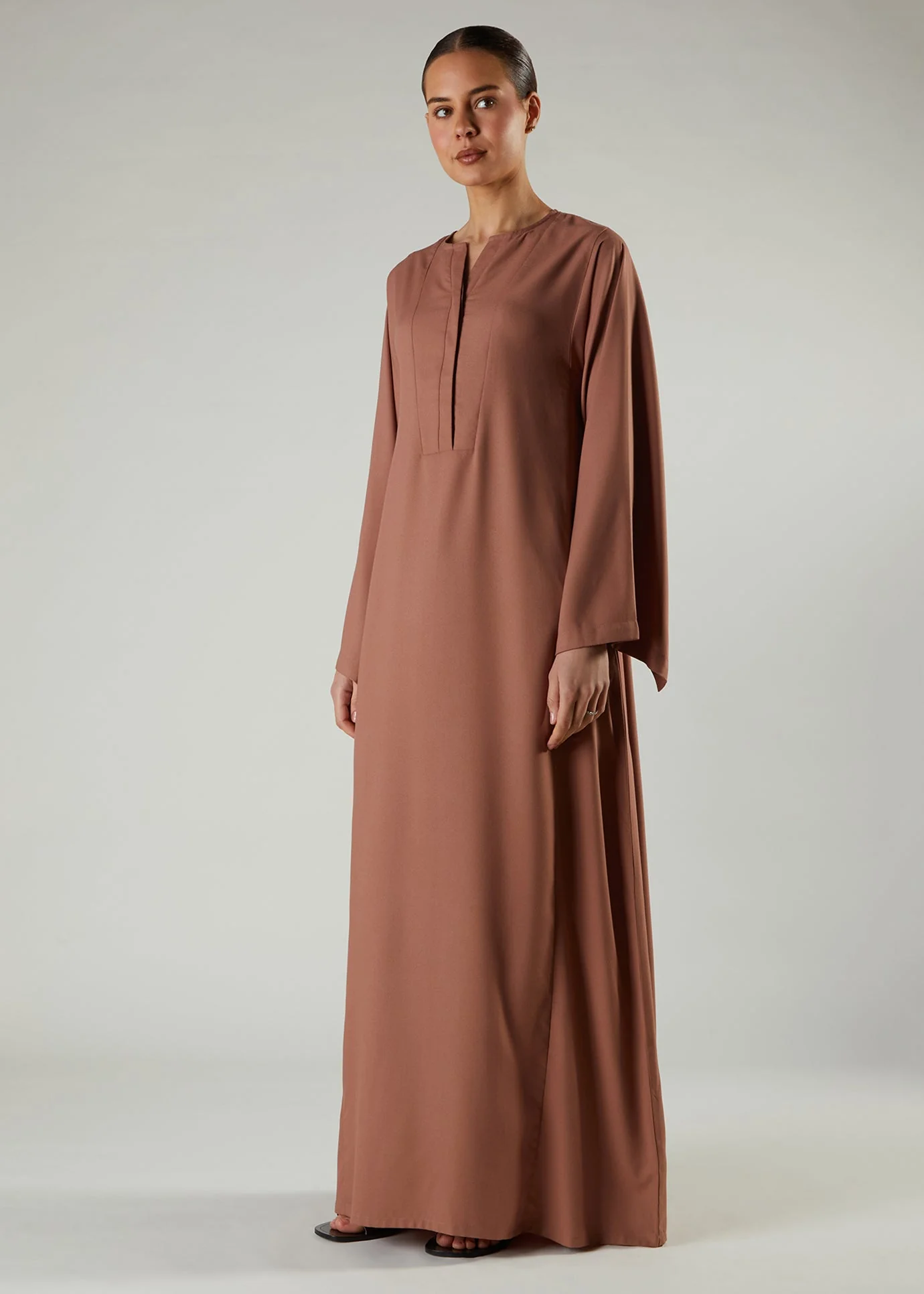 Mocha Panel Abaya - Image 2