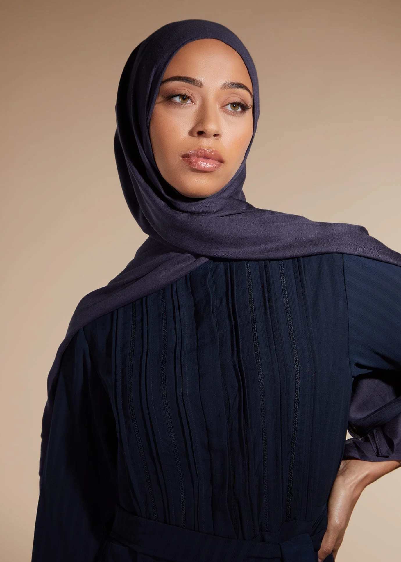 Premium Navy Modal Hijab