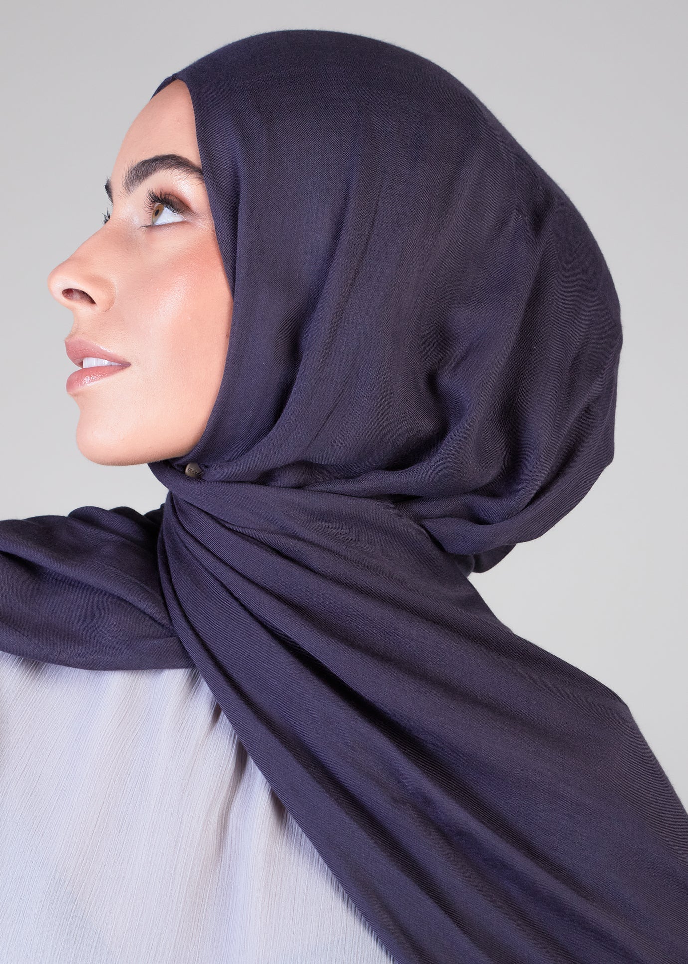 Premium Navy Modal Hijab - Image 2