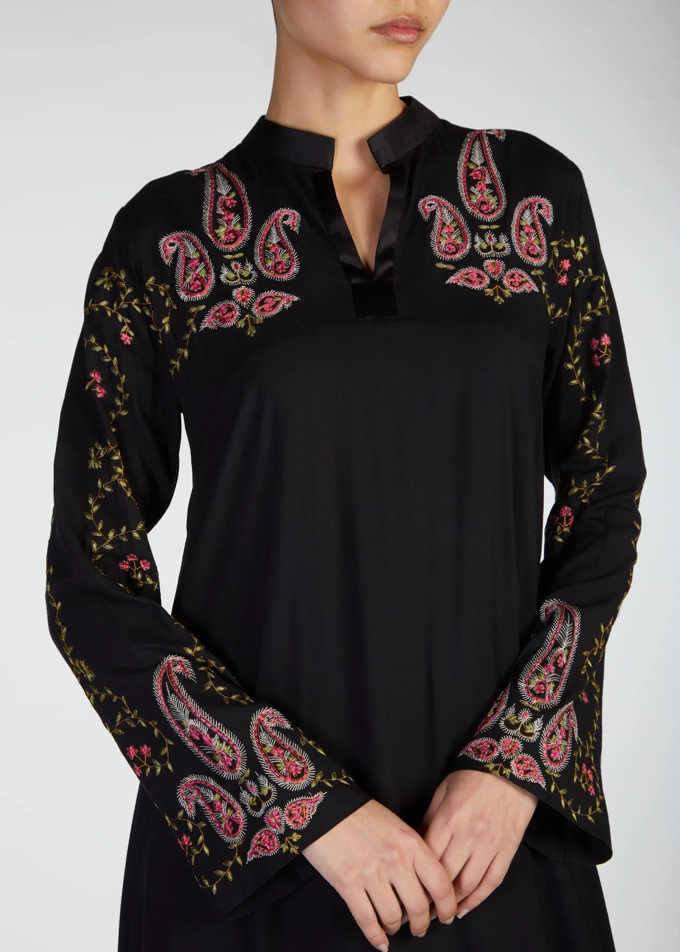 Pink Paisley Abaya - Image 6