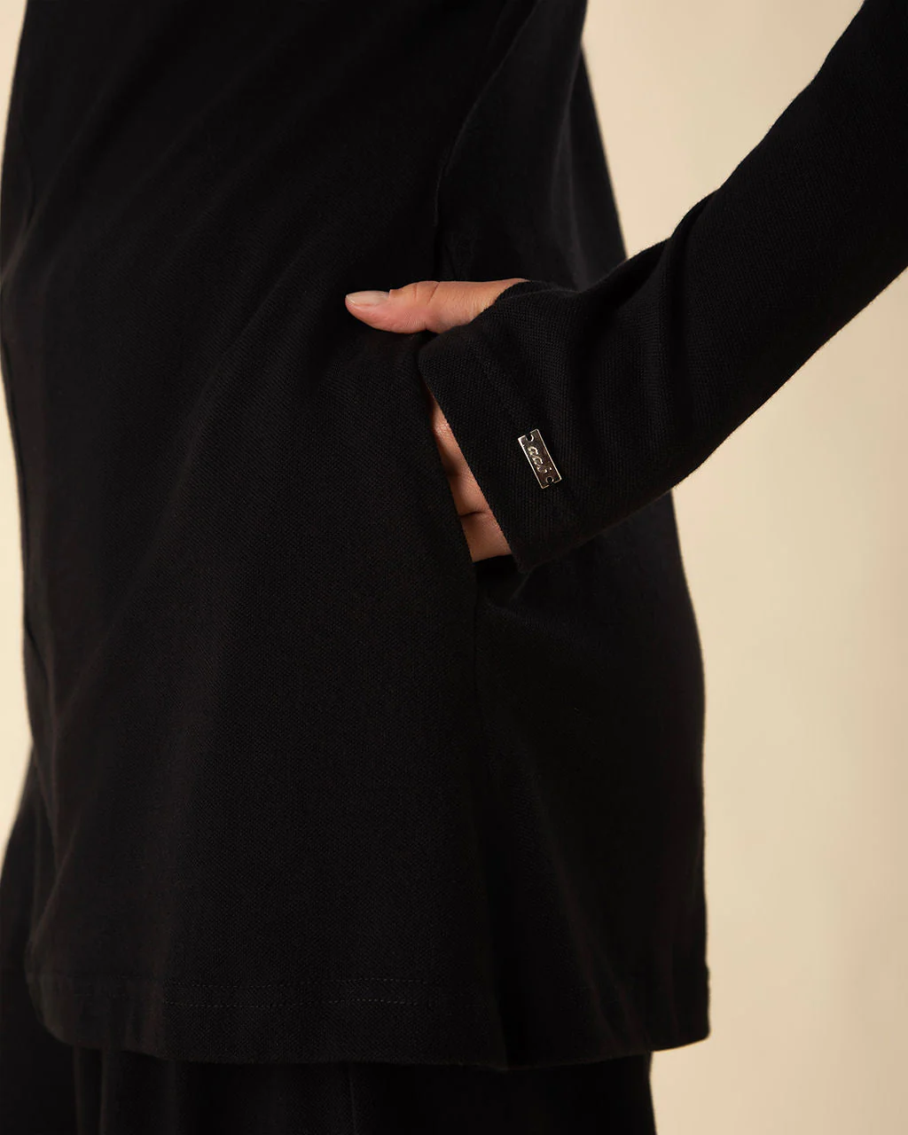 Polo Active Co-Ord Set Black - Image 4