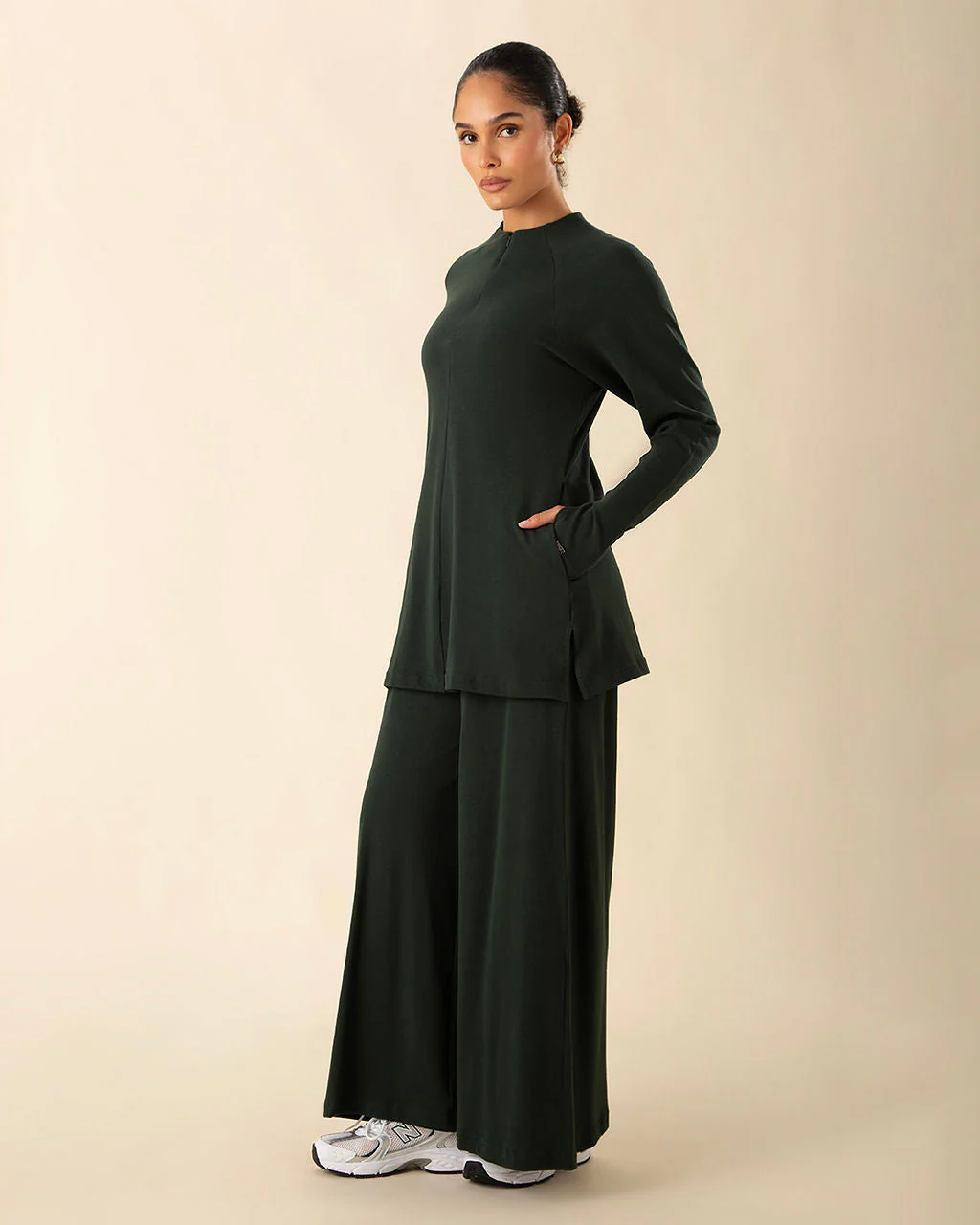 Polo Active Co-Ord Set Dark Green - Image 3