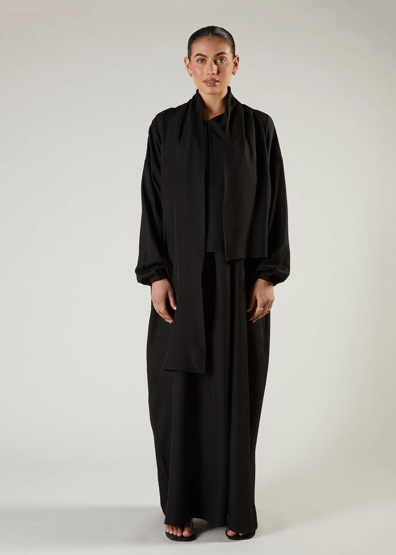 Prayer Abaya Black - Image 4