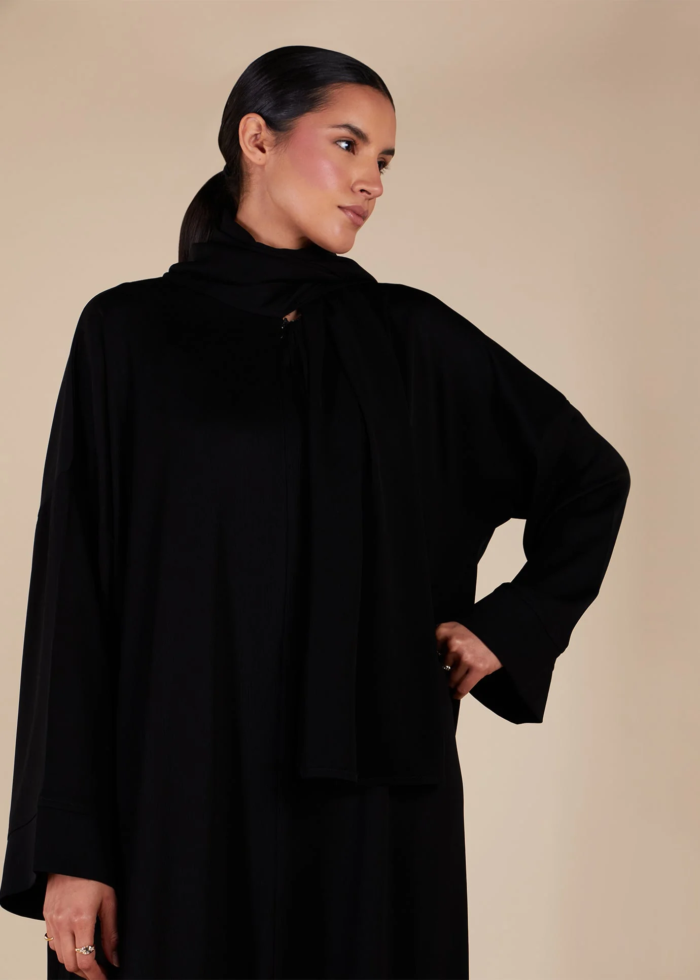 Prayer Abaya Black - Image 5