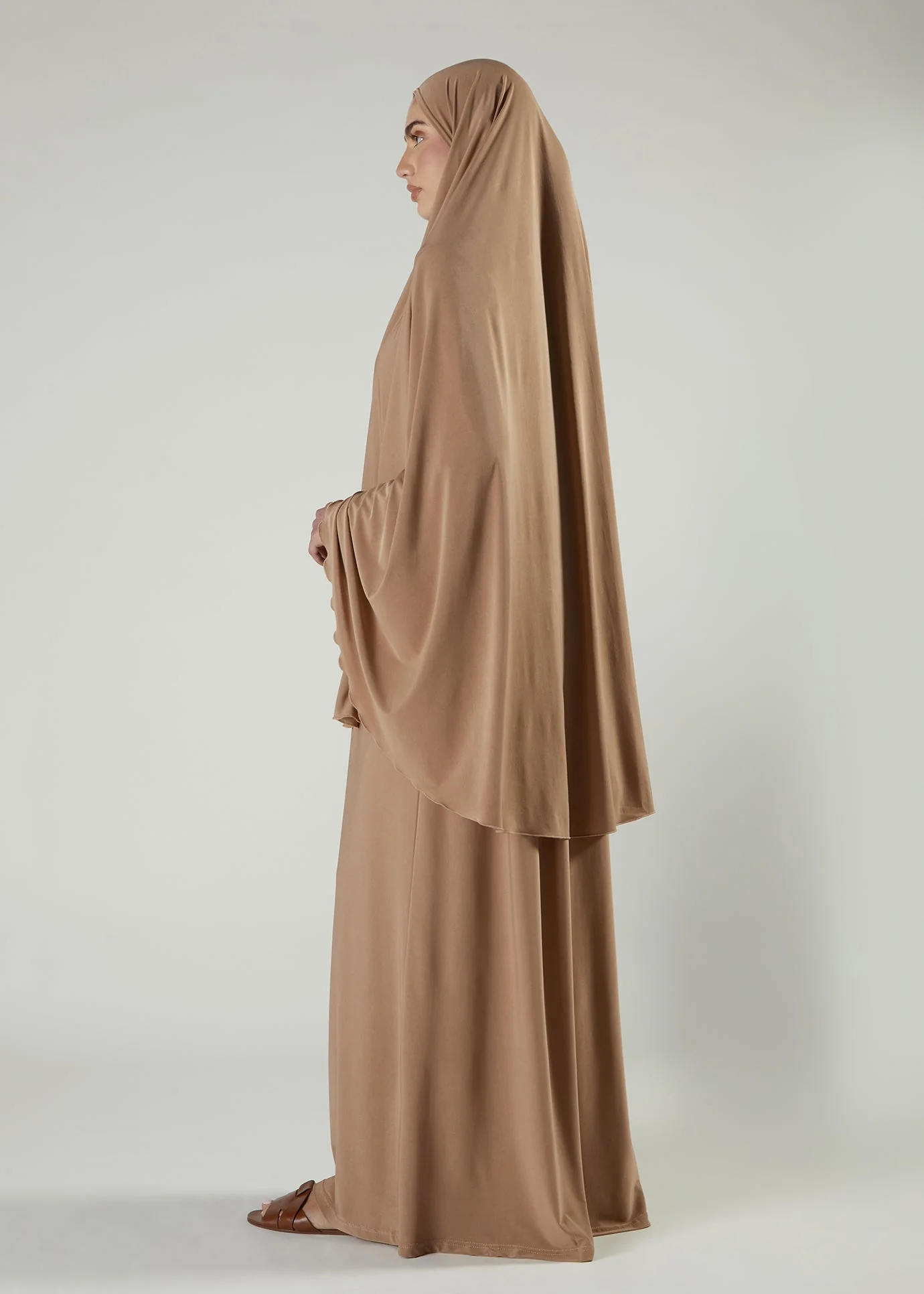 Prayer Abaya Set Wheat - Image 3
