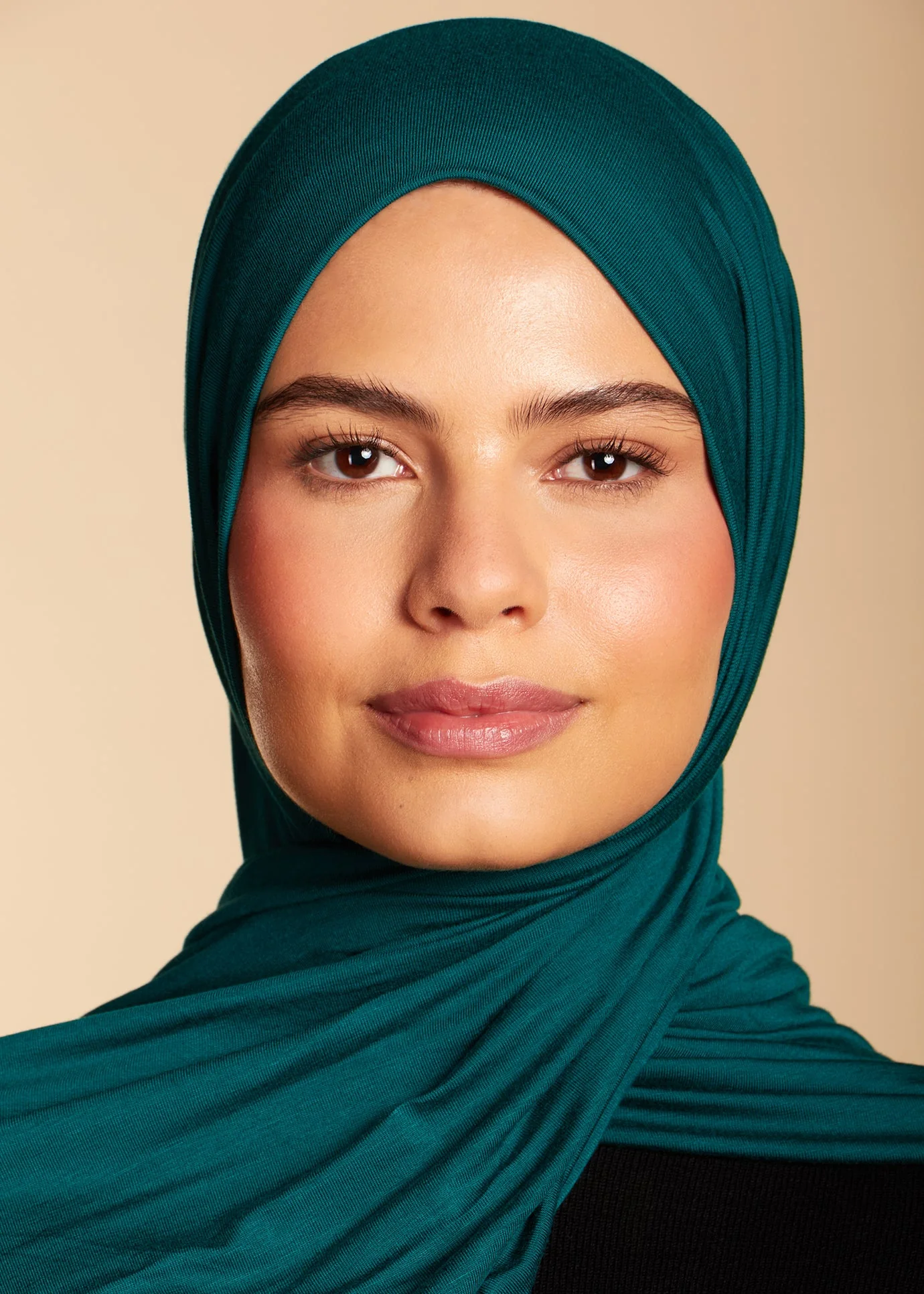 Premium Jersey Hijab Bottle Green - Image 3