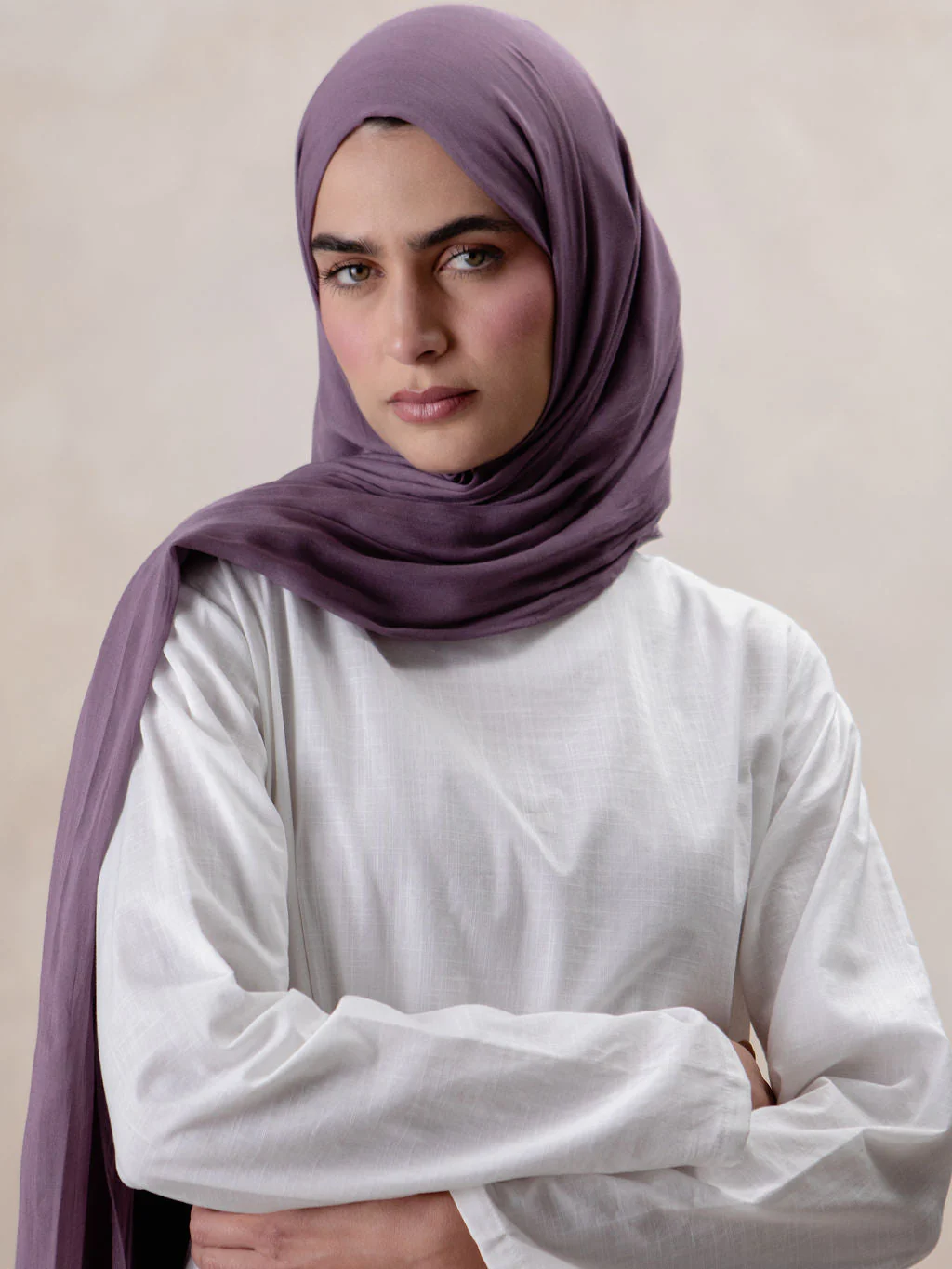 Premium Modal Hijab Violet - Image 3