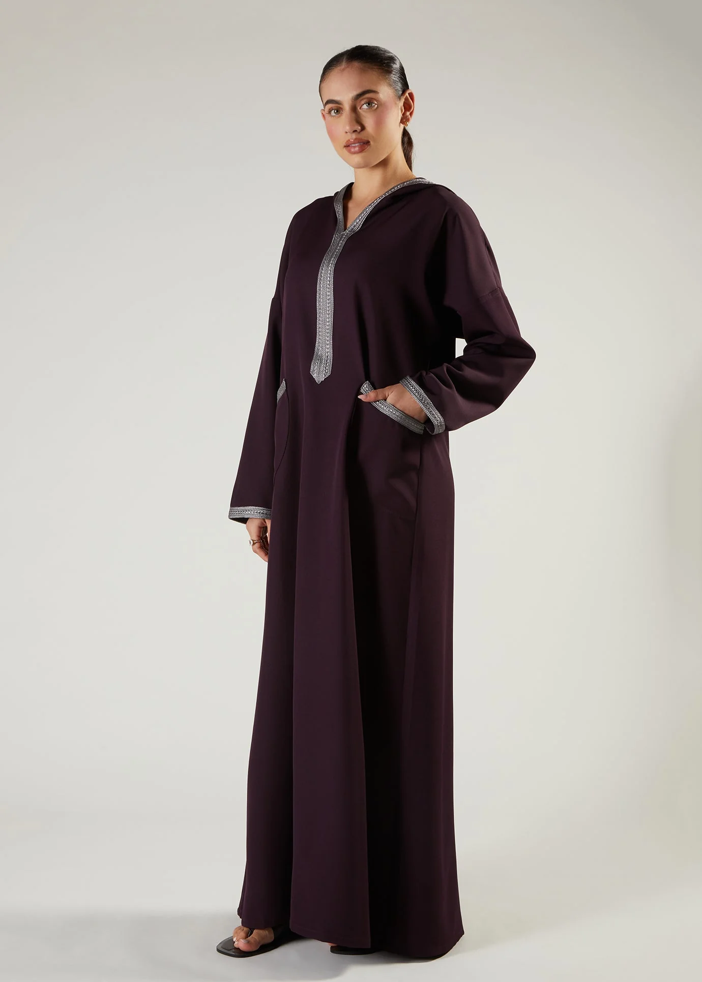 Royal Plum Jalabiya - Image 2