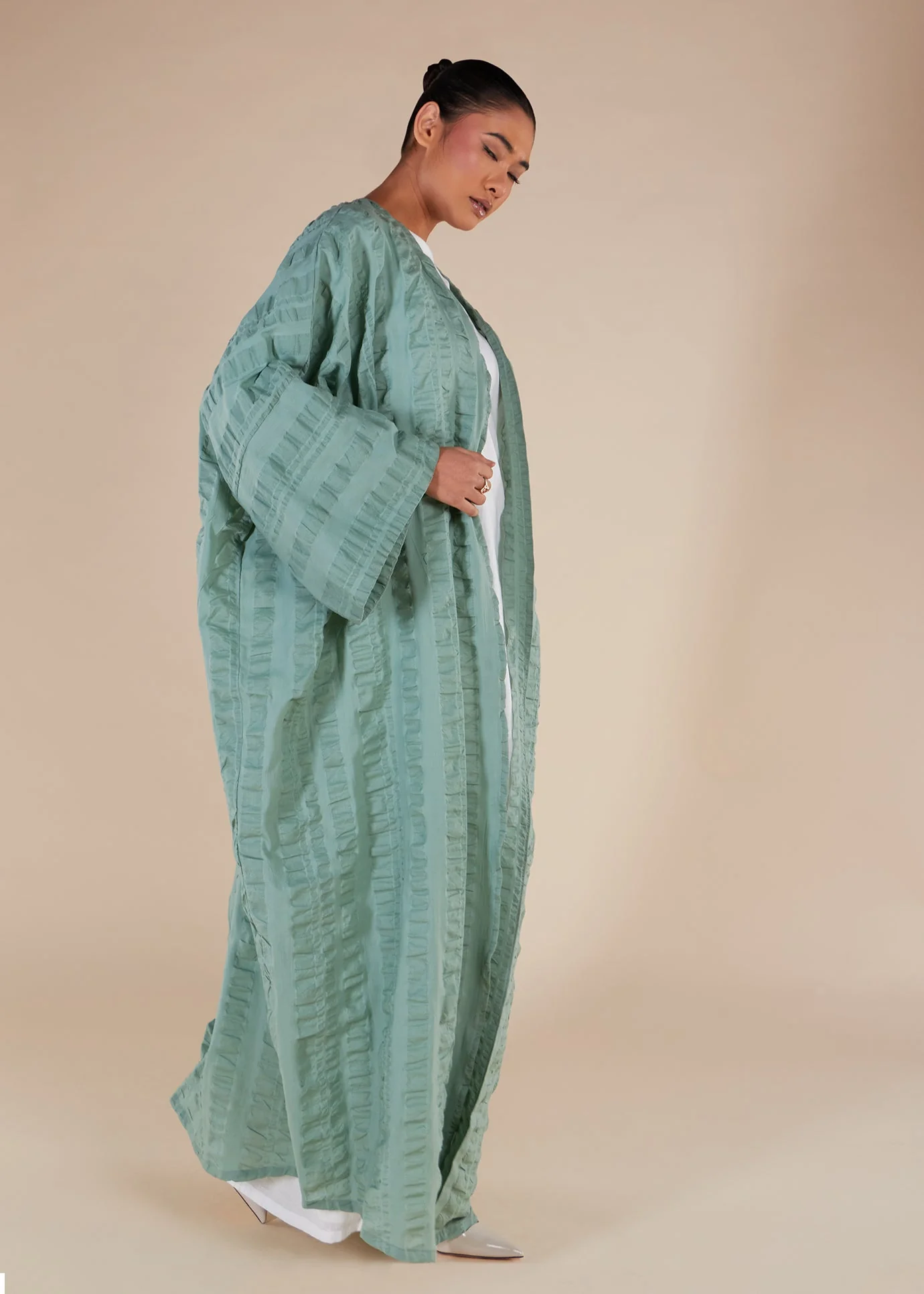 Ruffled Kimono Pistachio - Image 3