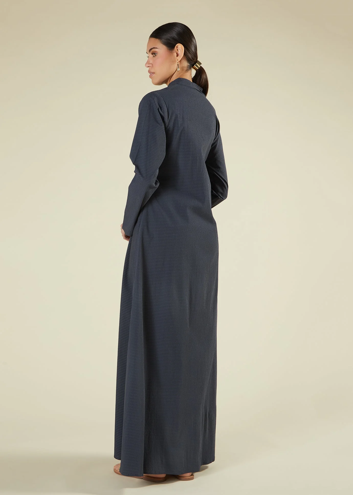Self Print Wrap Abaya - Image 3
