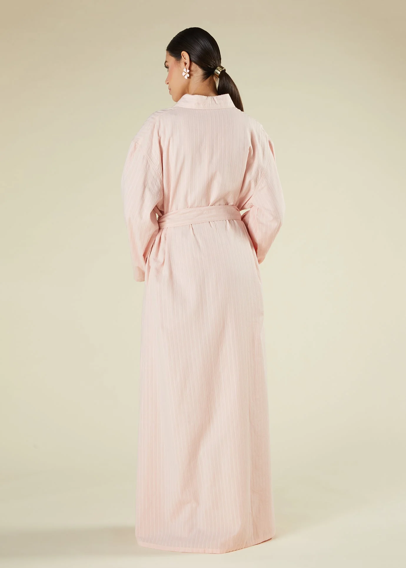 Self Stripe Cotton Maxi Blush - Image 5