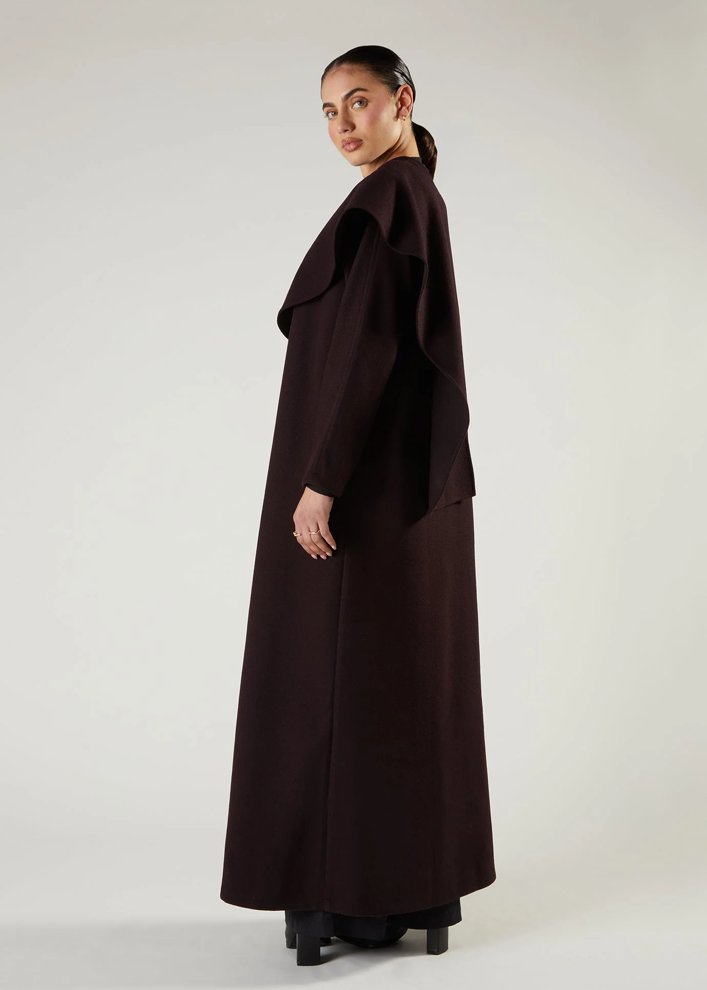 Shawl Wrap Cover Up Plum - Image 3