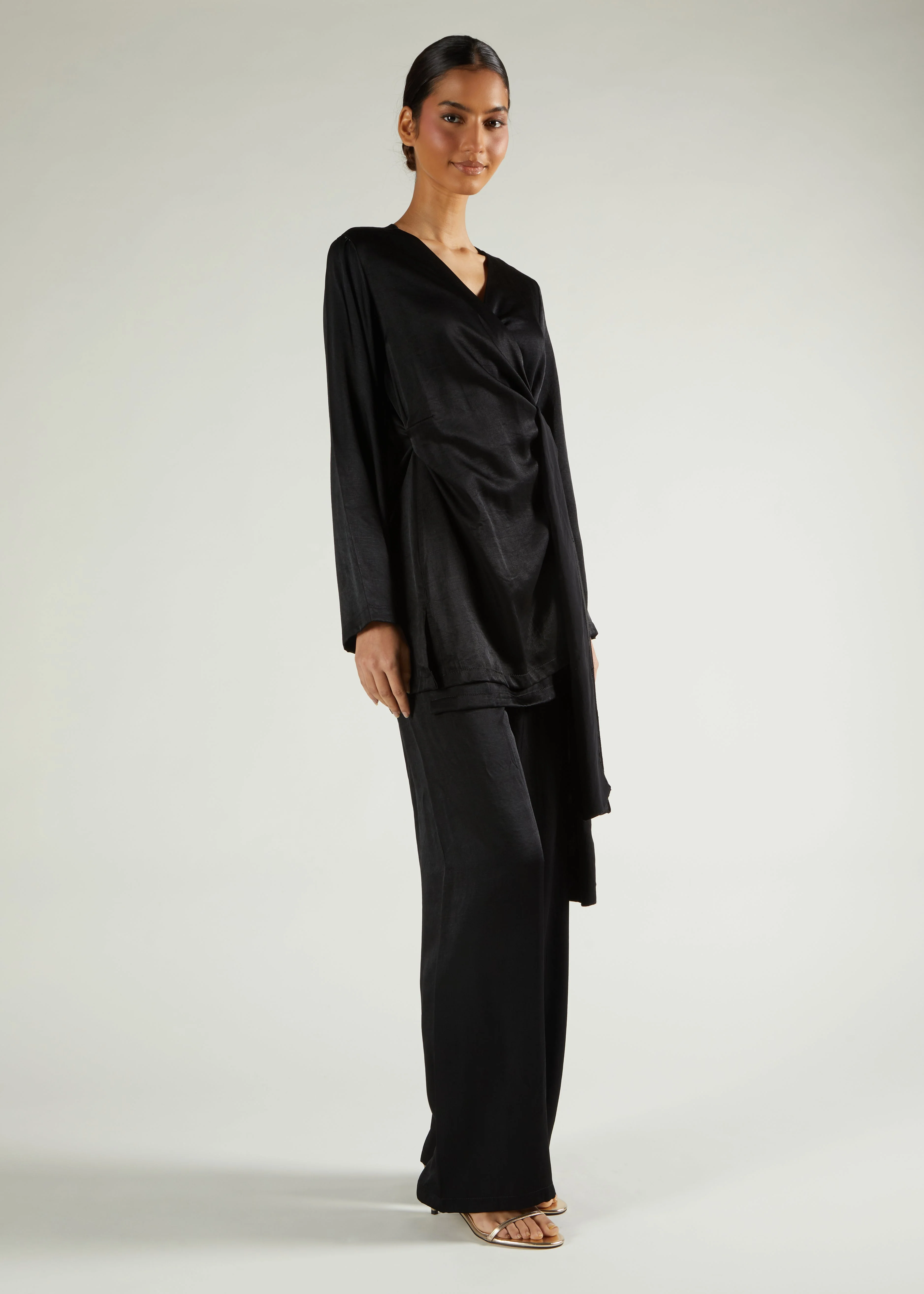 Side Tie Set Black