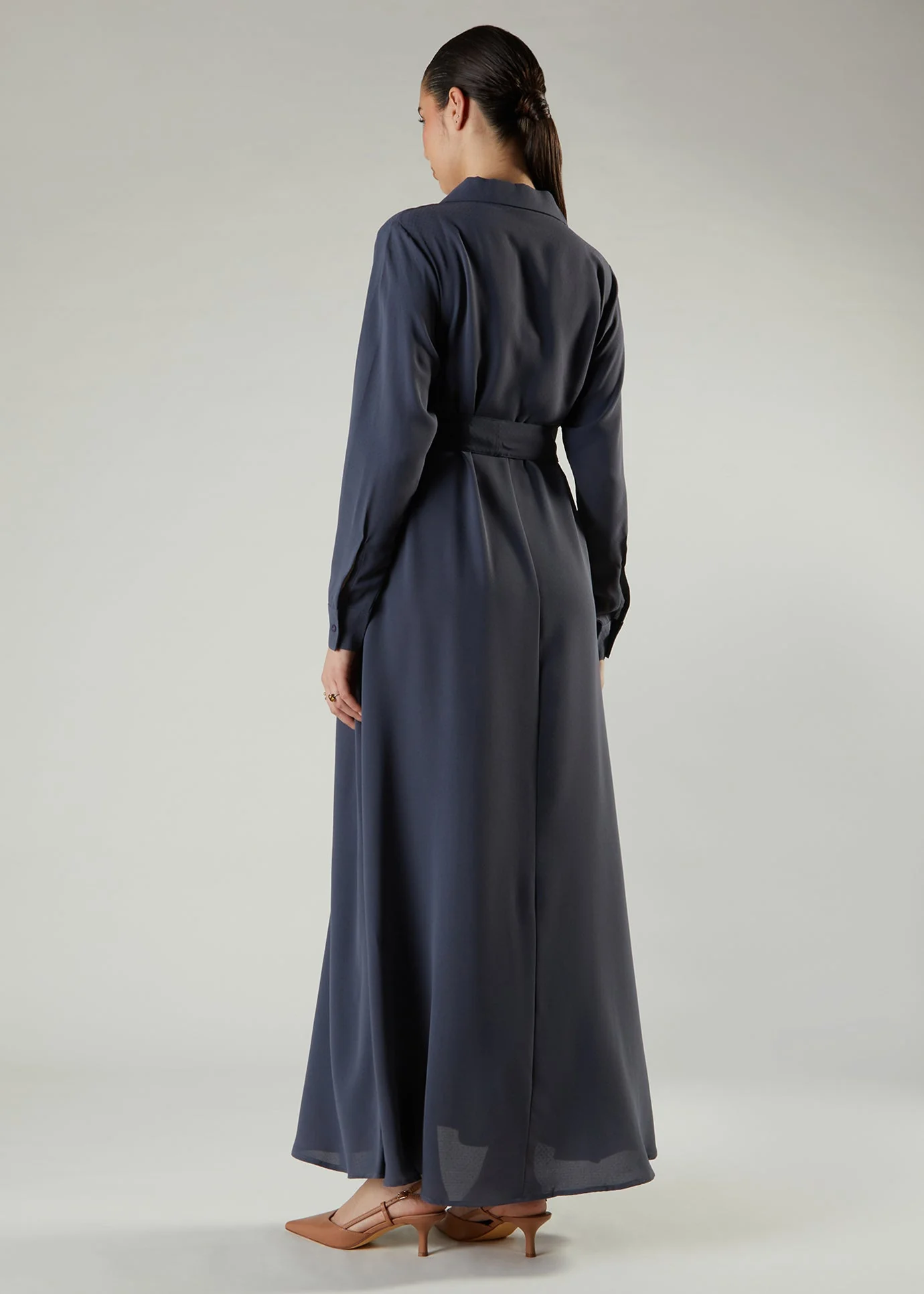 Side Wrap Maxi Blue - Image 3