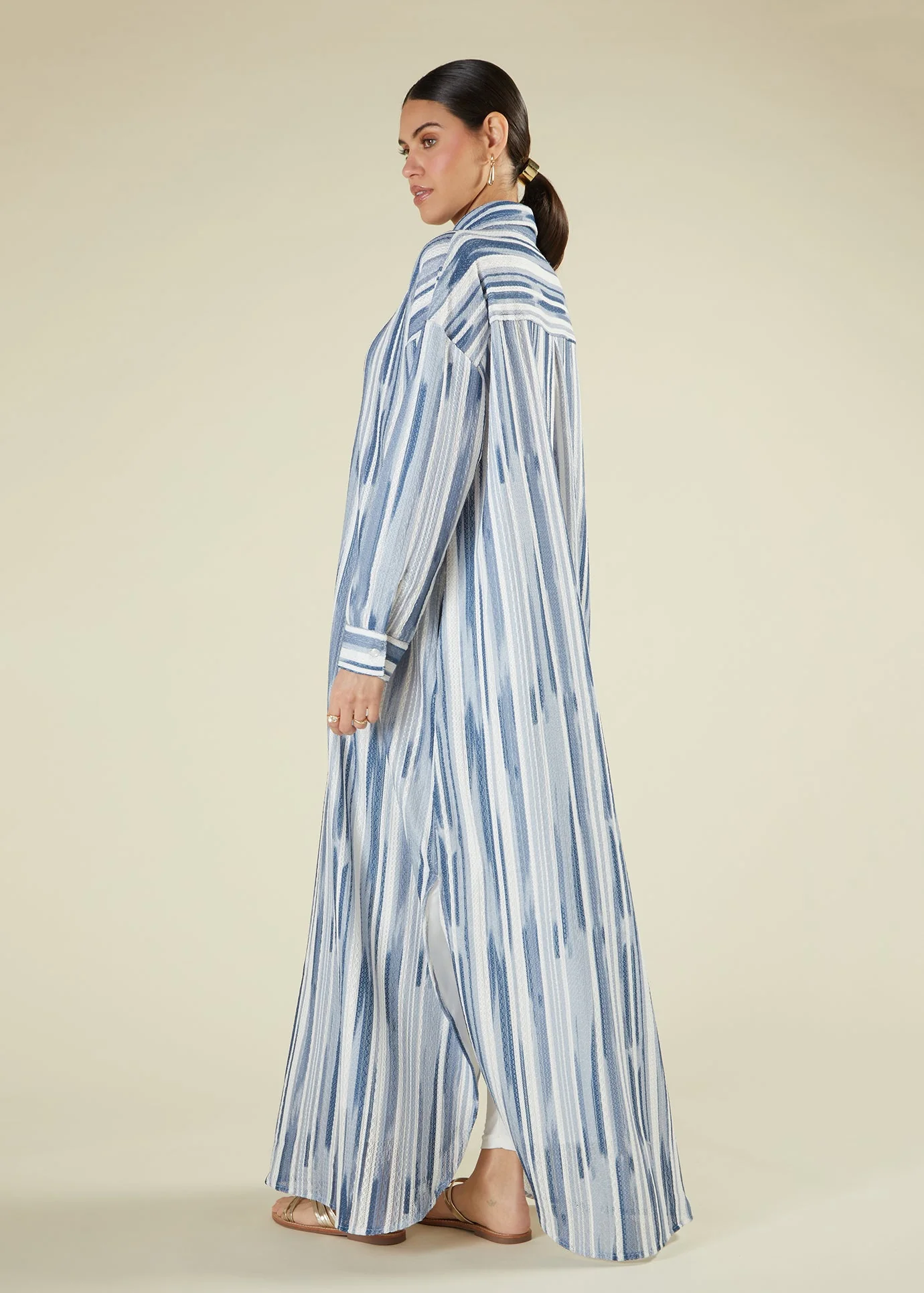 Sky Line Crochet Kaftan - Image 3