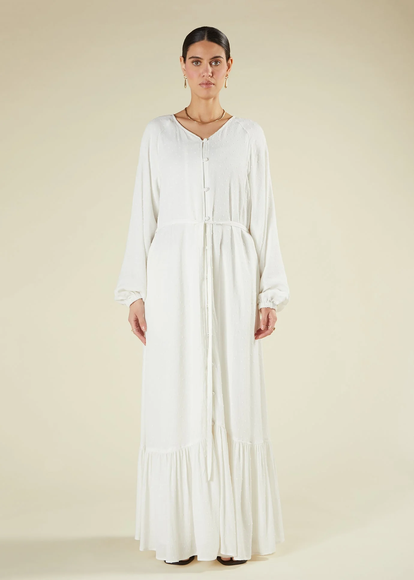 Textured White Maxi - Image 5