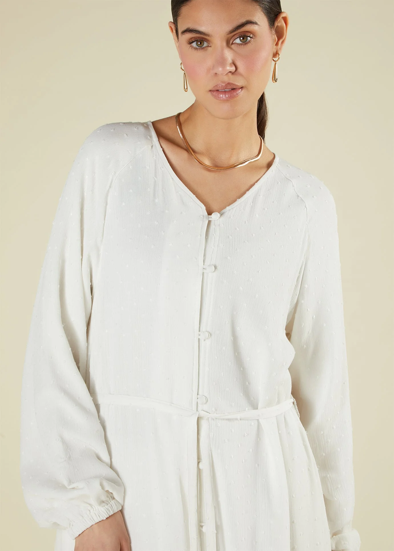 Textured White Maxi - Image 7