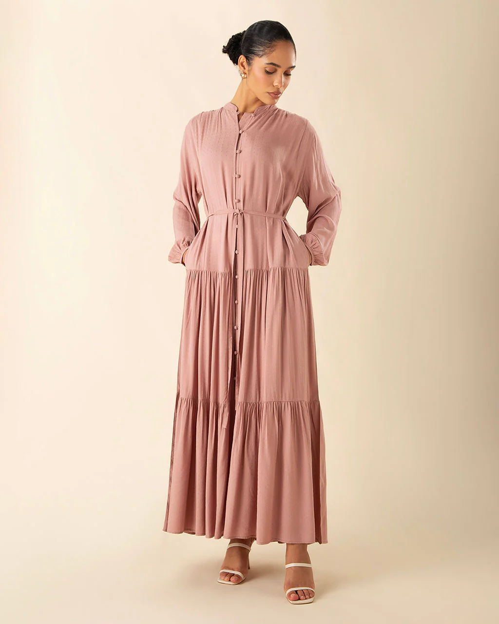 Tiered Tea Pink Maxi - Image 2