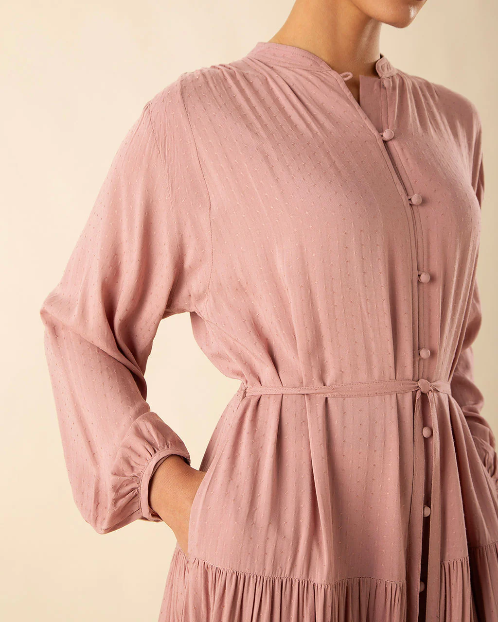Tiered Tea Pink Maxi - Image 5