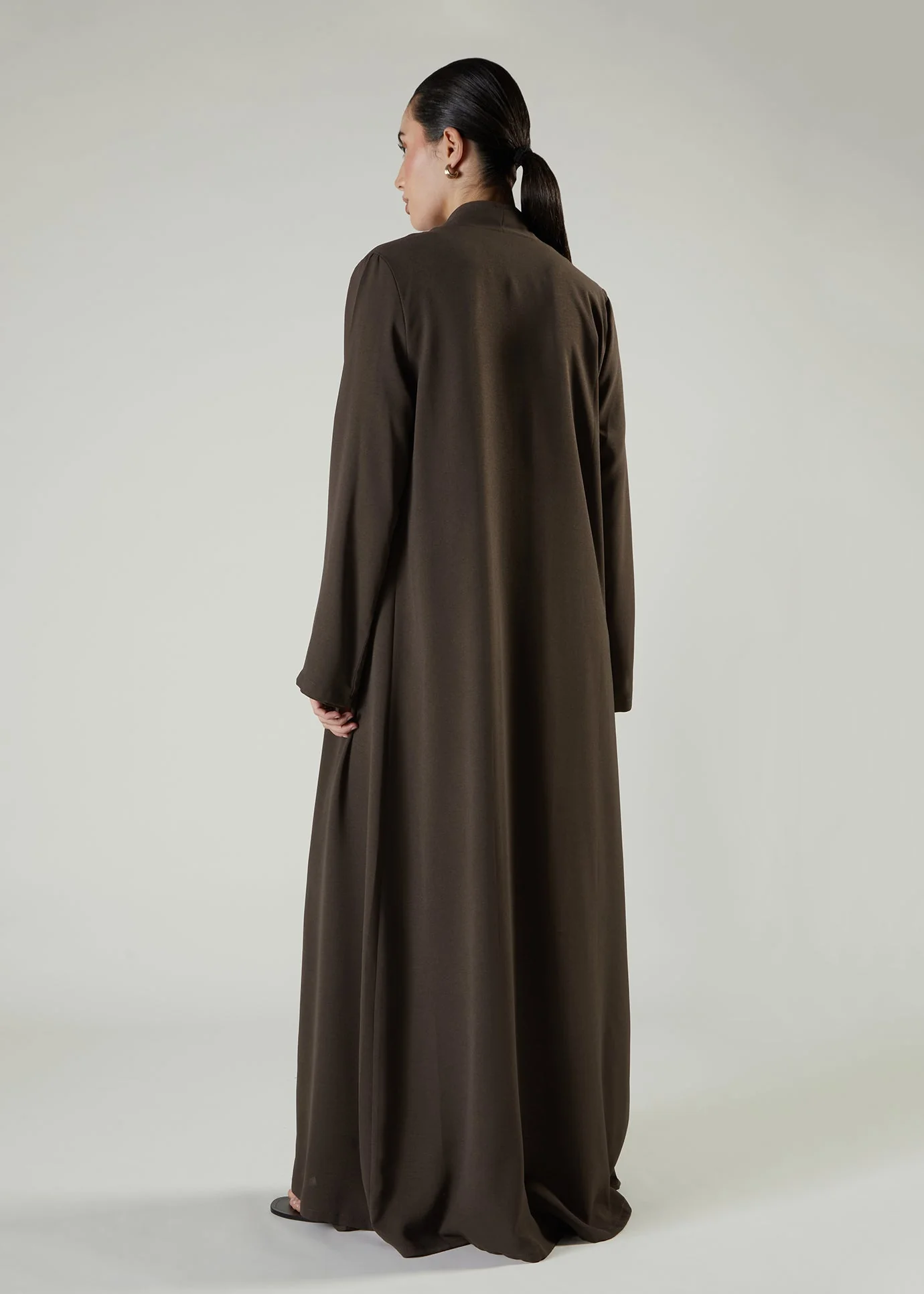 Two Piece Open Abaya Cedar - Image 3