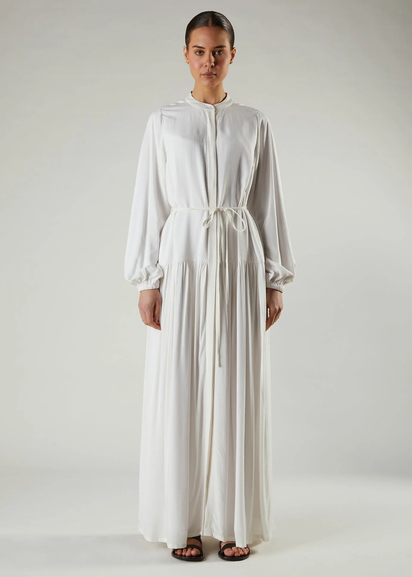 White Layered Maxi